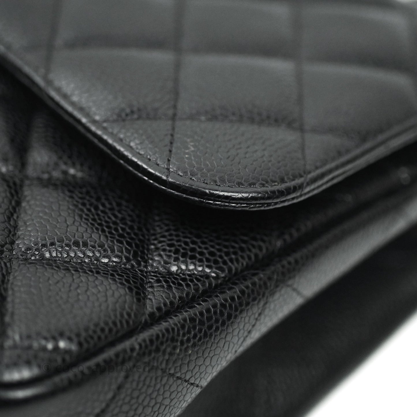 Chanel Jumbo Double Flap Black Caviar Silver Hardware⁣⁣