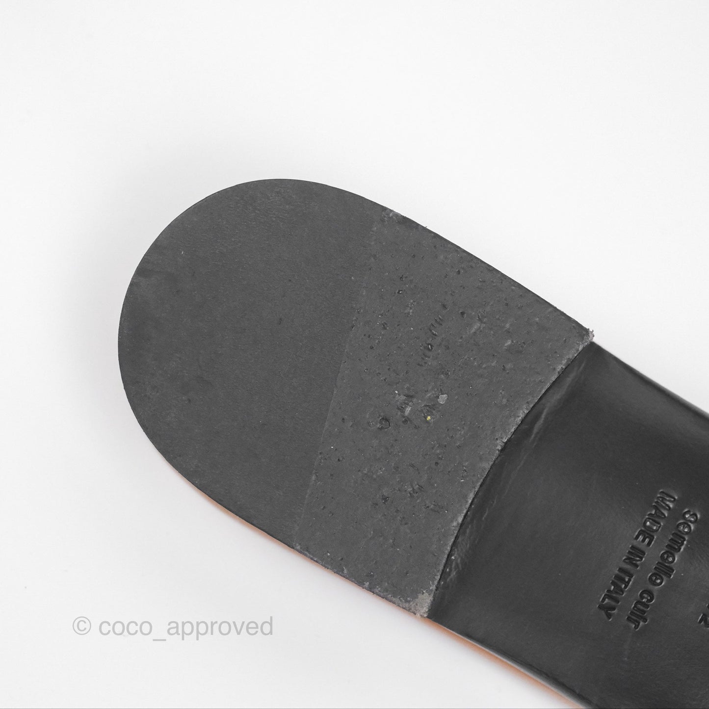 Hermès Dune Sandal Gold 37 Palladium Hardware Size 39.5