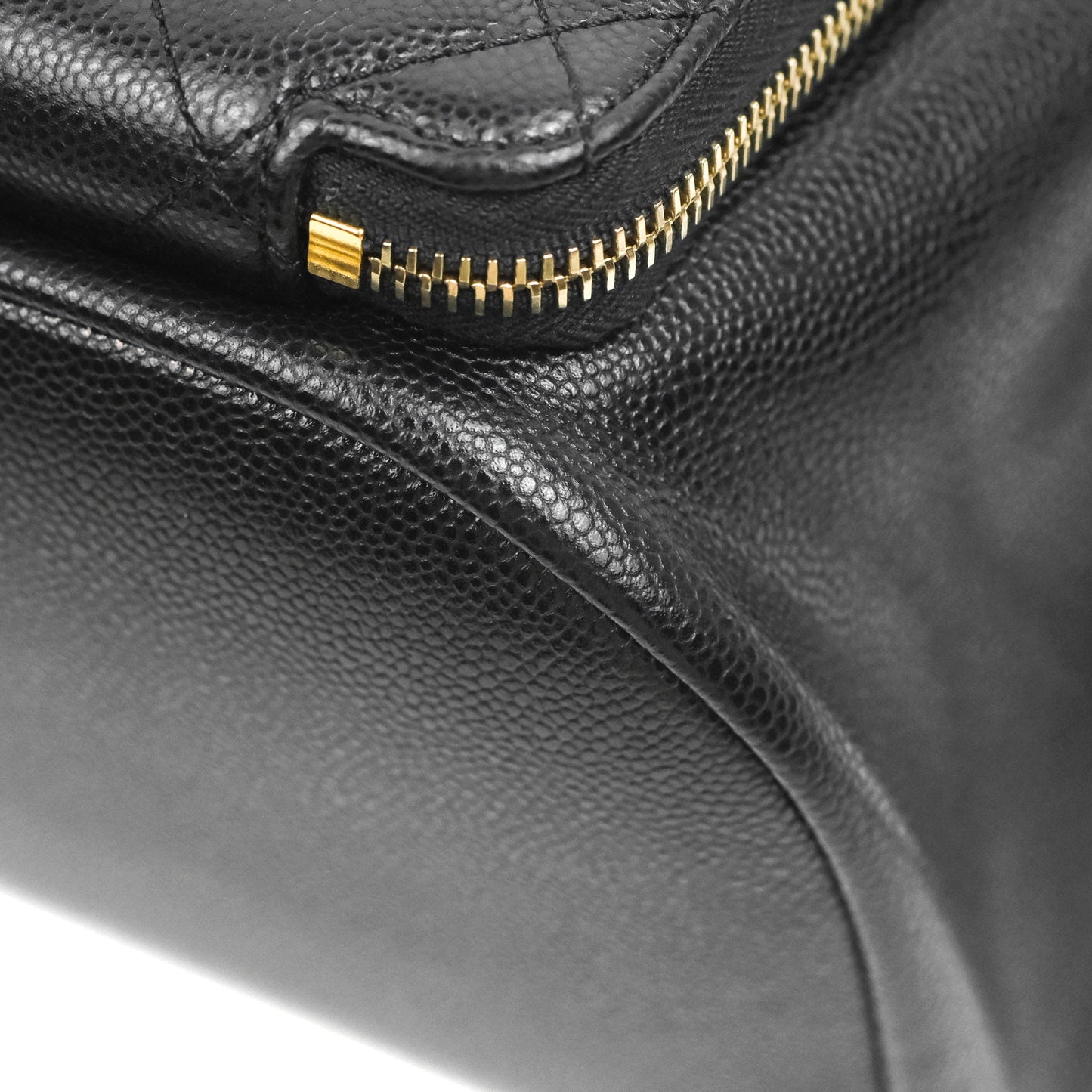 Chanel Quilted Business Affinity Backpack Black Caviar Gold Hardware