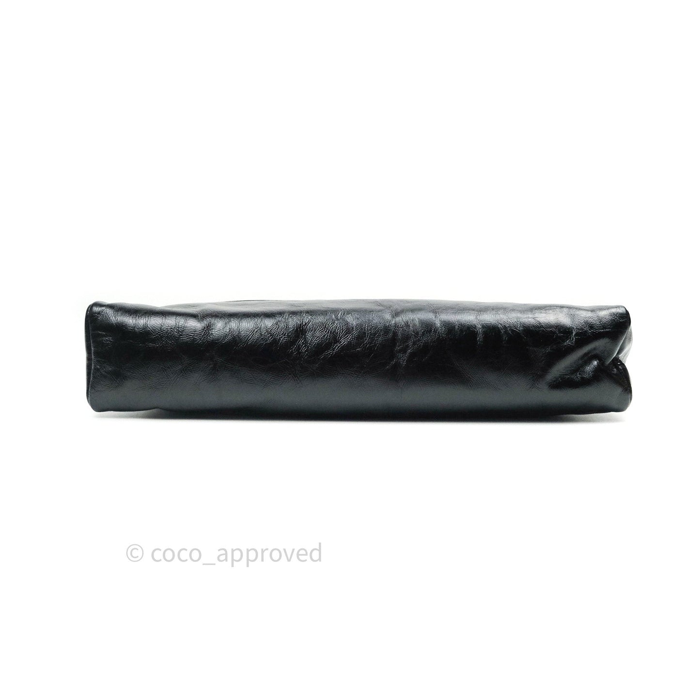 Chanel Aged Calfskin Quilted Large 31 Shopping Bag Beige Black