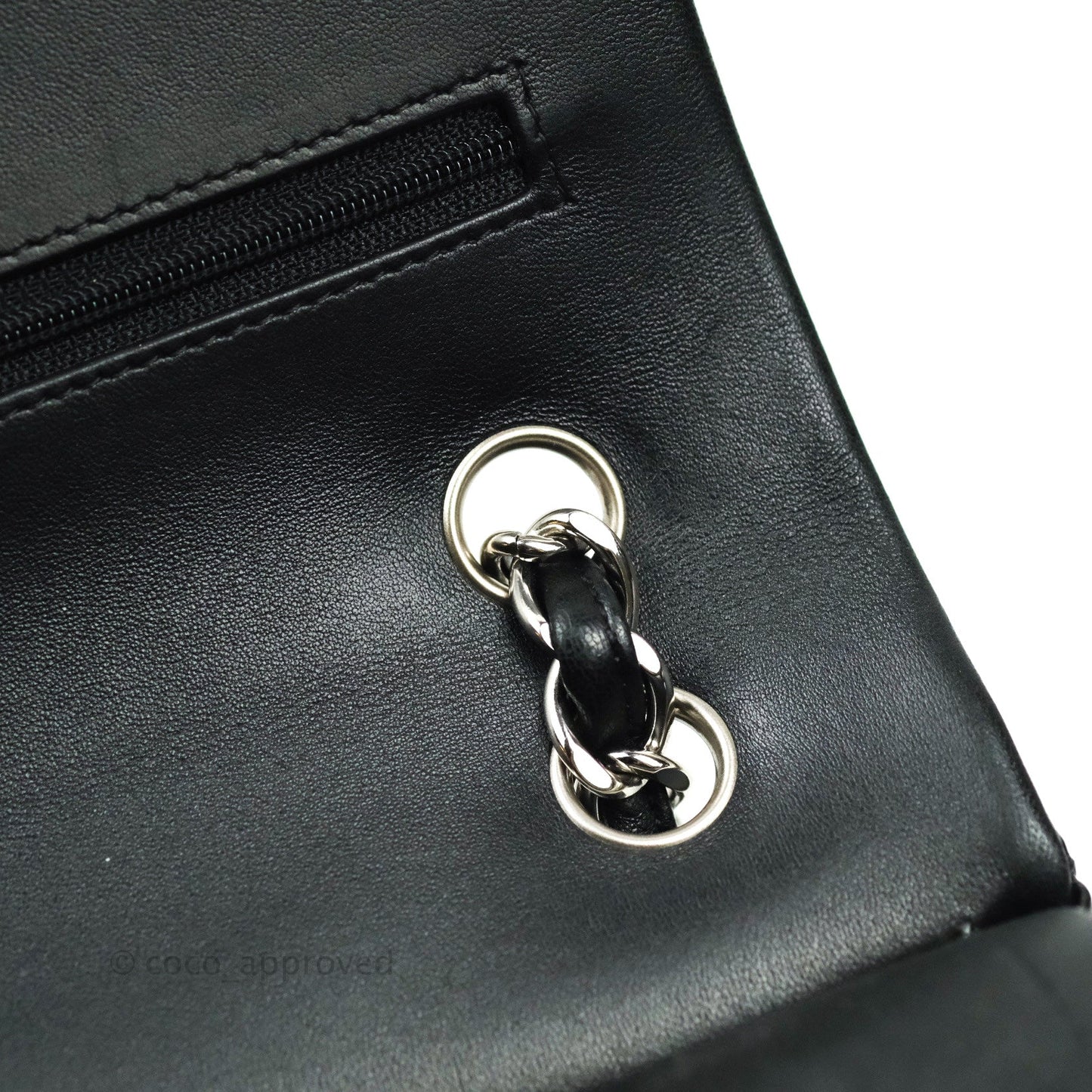 Chanel Jumbo Double Flap Black Lambskin Silver Hardware⁣⁣