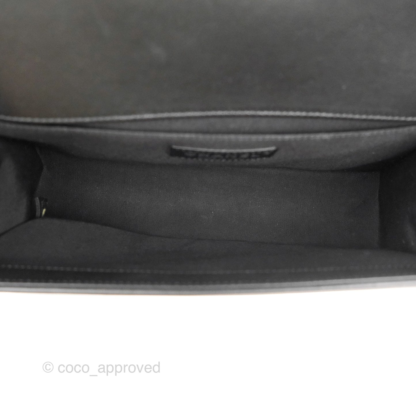 Chanel Quilted Medium Boy Black Calfskin Ruthenium Hardware