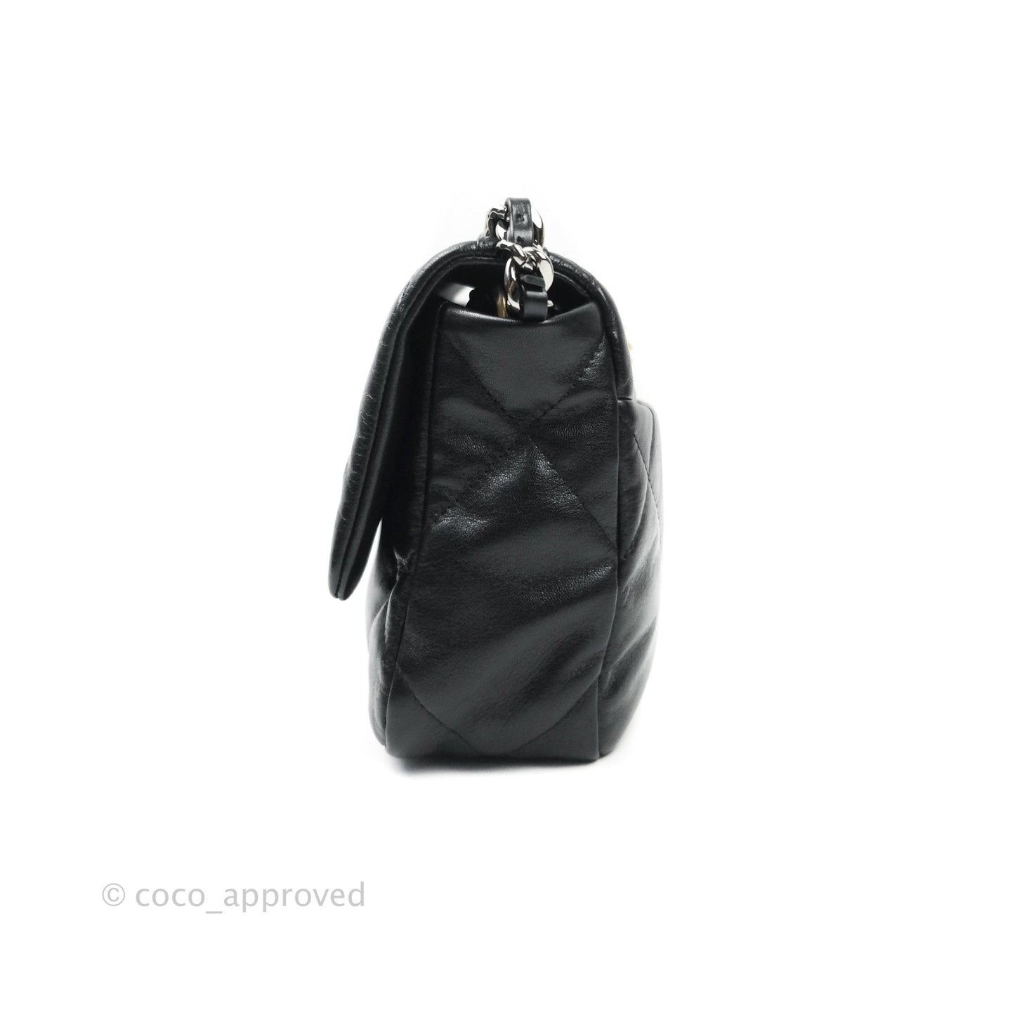 Chanel 19 Small Black Goatskin Mixed Hardware