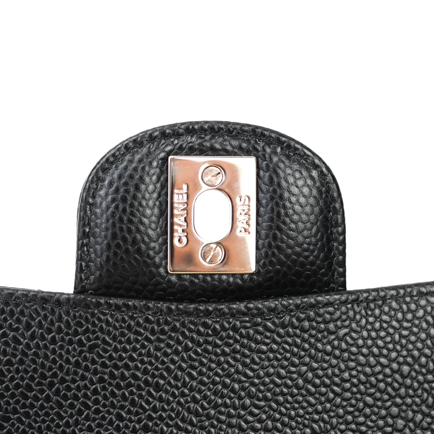 Chanel Classic Small S/M Flap Black Caviar Silver Hardware