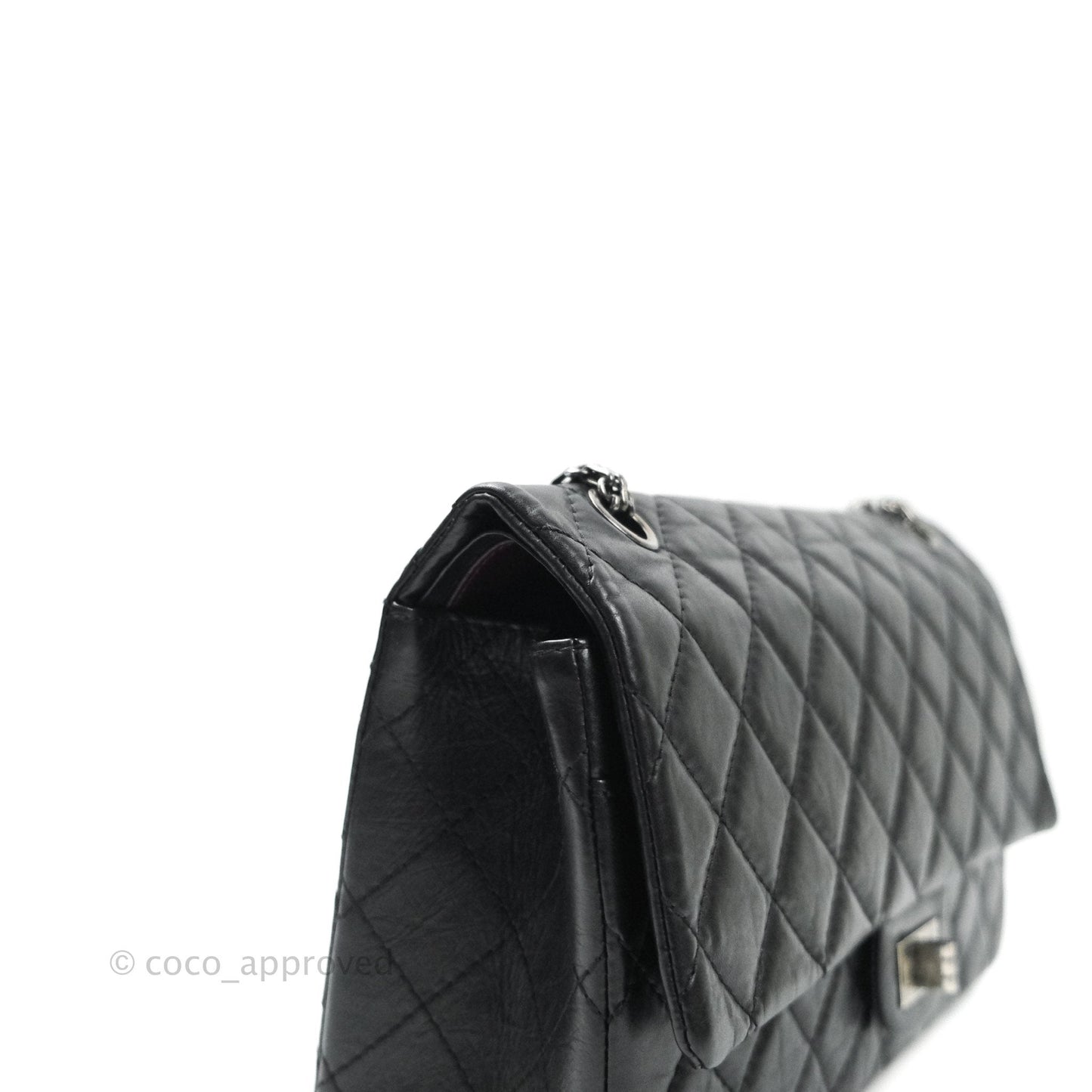 Chanel Reissue Quilted Aged Calfskin Black Ruthenium Hardware 226