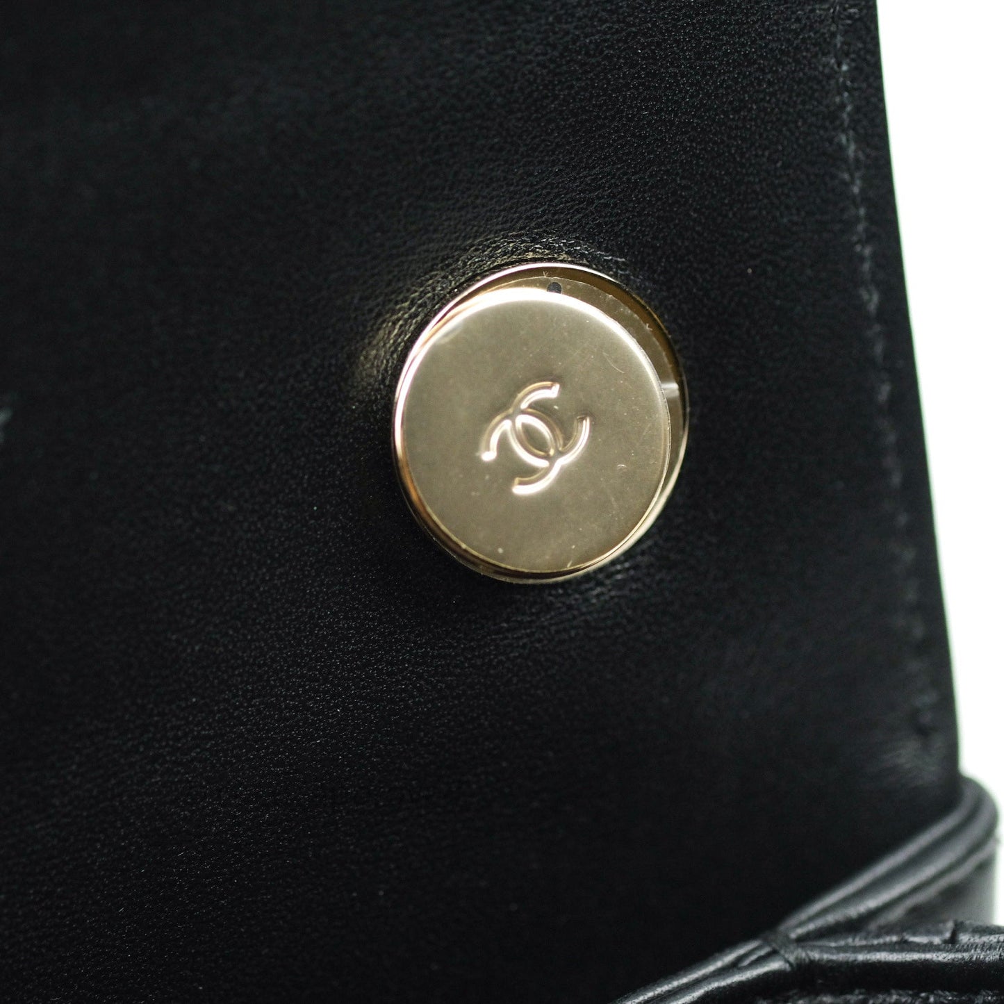 Chanel Trendy CC Small Black Lambskin Gold Hardware