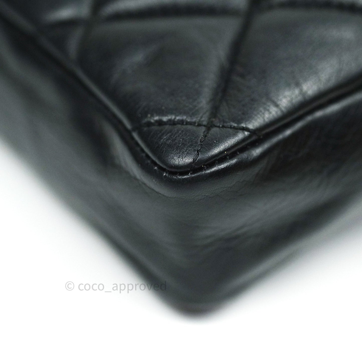 Chanel Quilted Belt Bag Black Lambskin 24K Gold Hardware