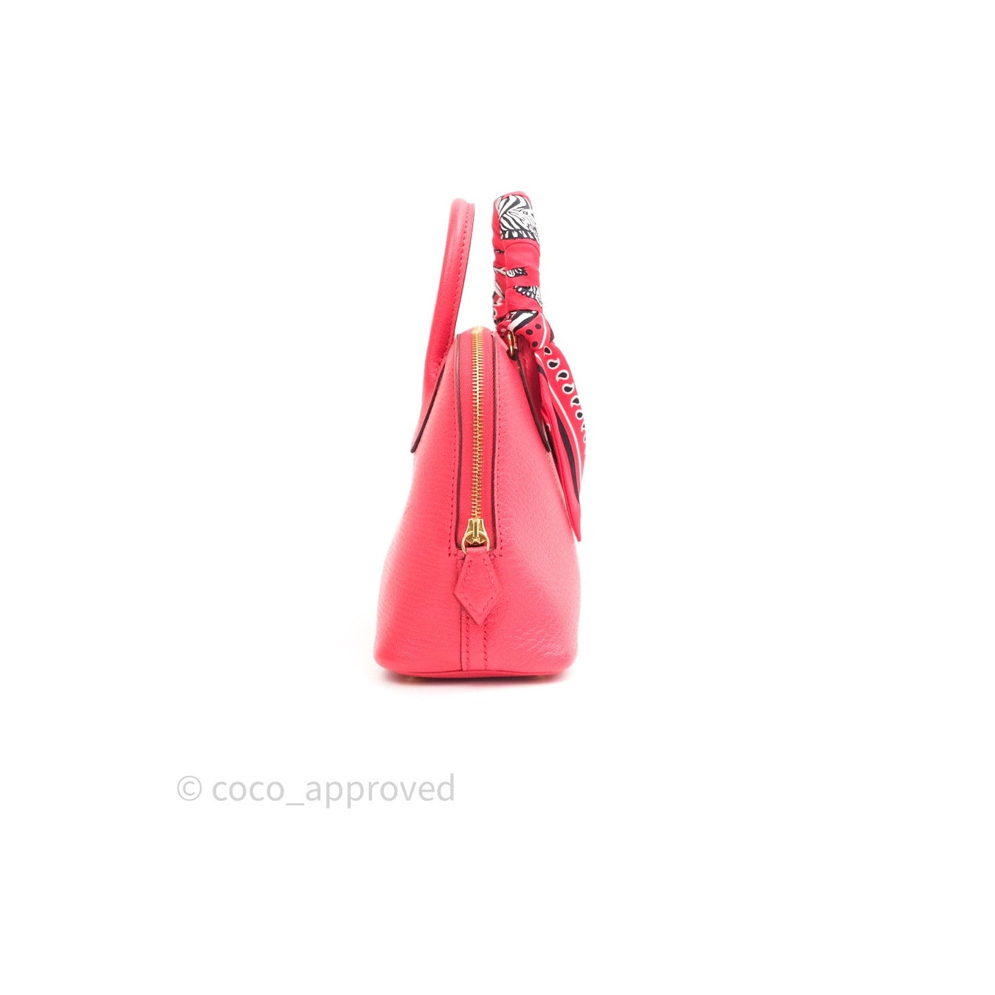 Hermès Bolide Mini 1923 Chevre Mysore Bougainvillier