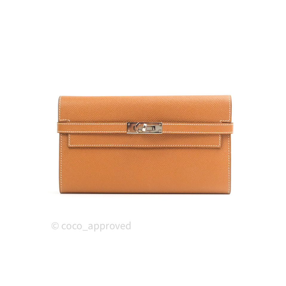 Hermès Epsom Kelly Wallet Gold Palladium Hardware