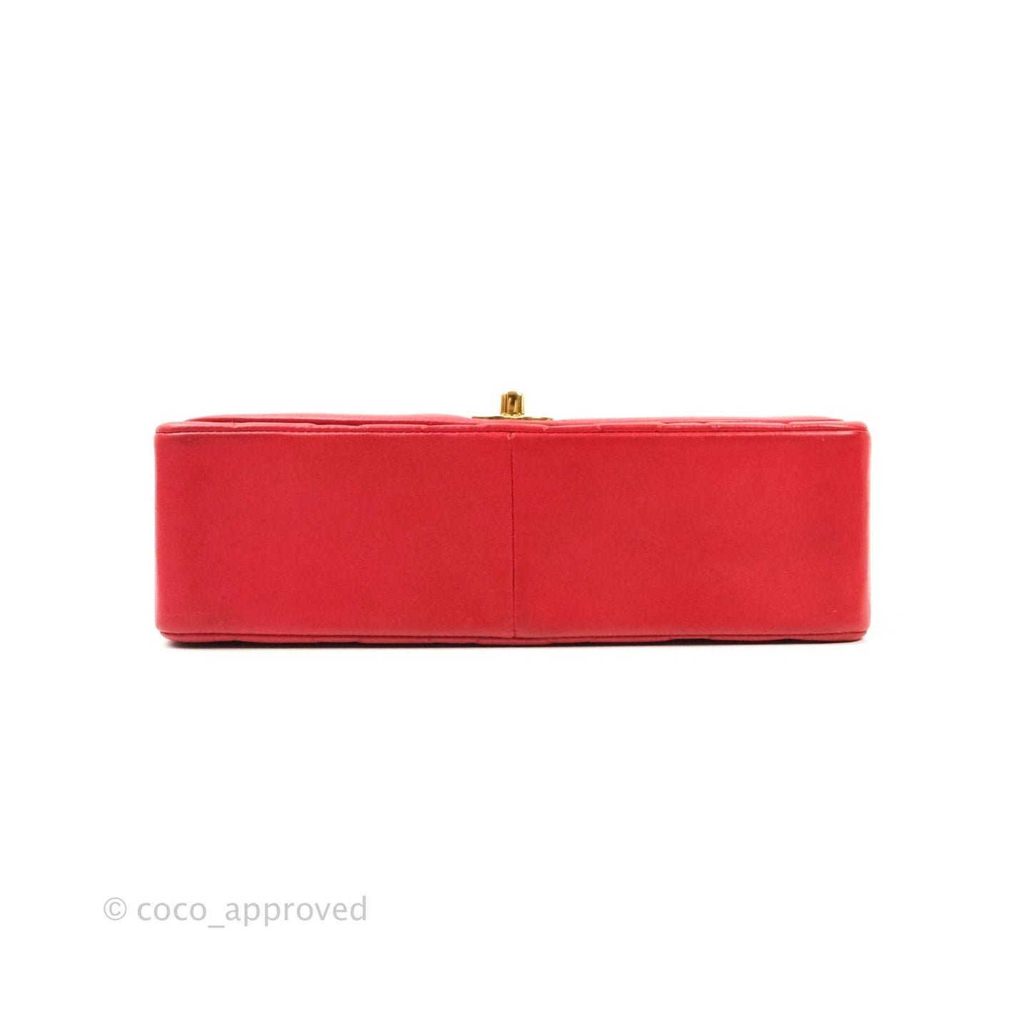 Chanel Red Quilted Lambskin Medium Vintage Classic Diana Flap Bag