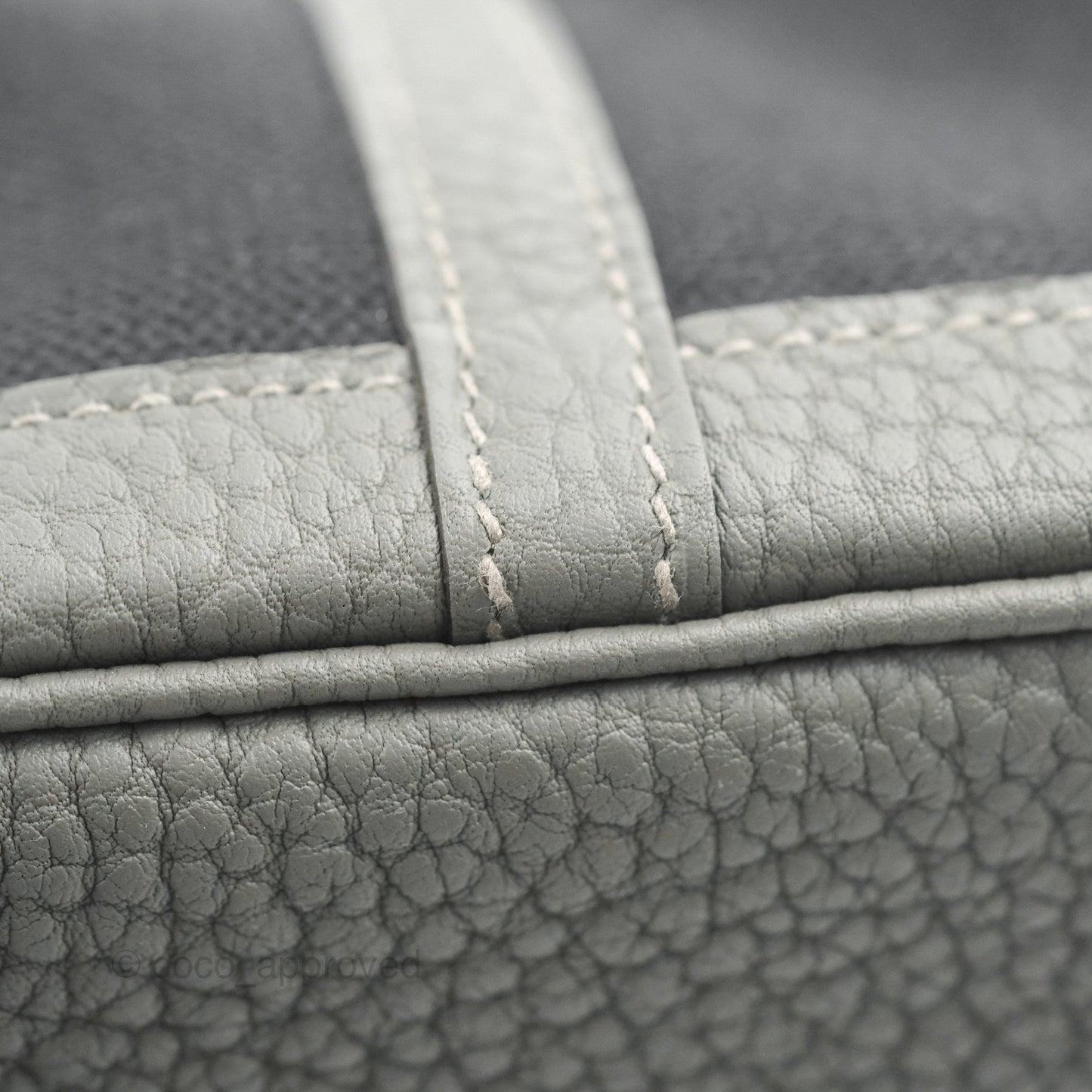 Hermès Garden Party 30 Canvas Black 89/Gris Meyer 0L