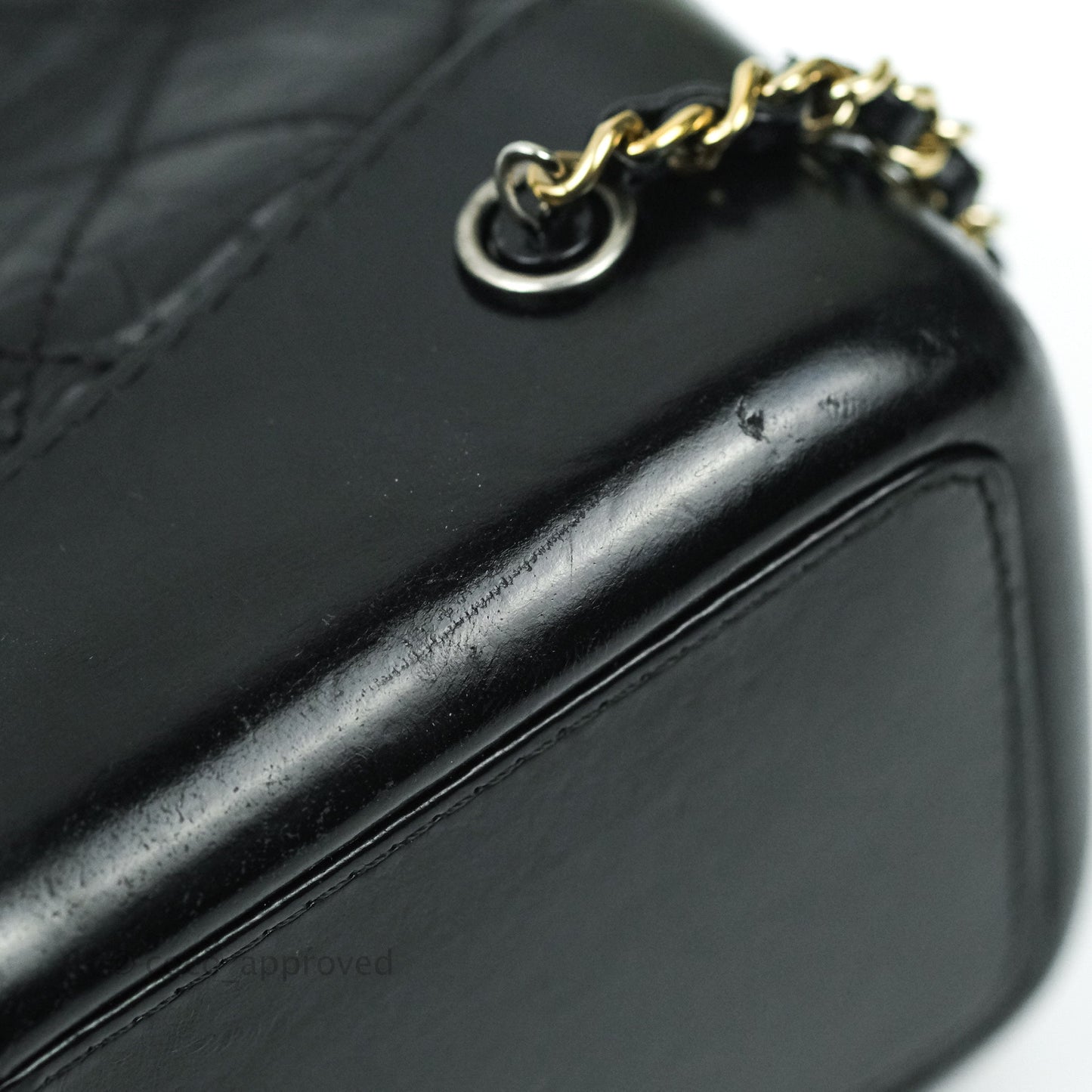 Chanel Gabrielle Backpack Black Aged Calfskin Small Black