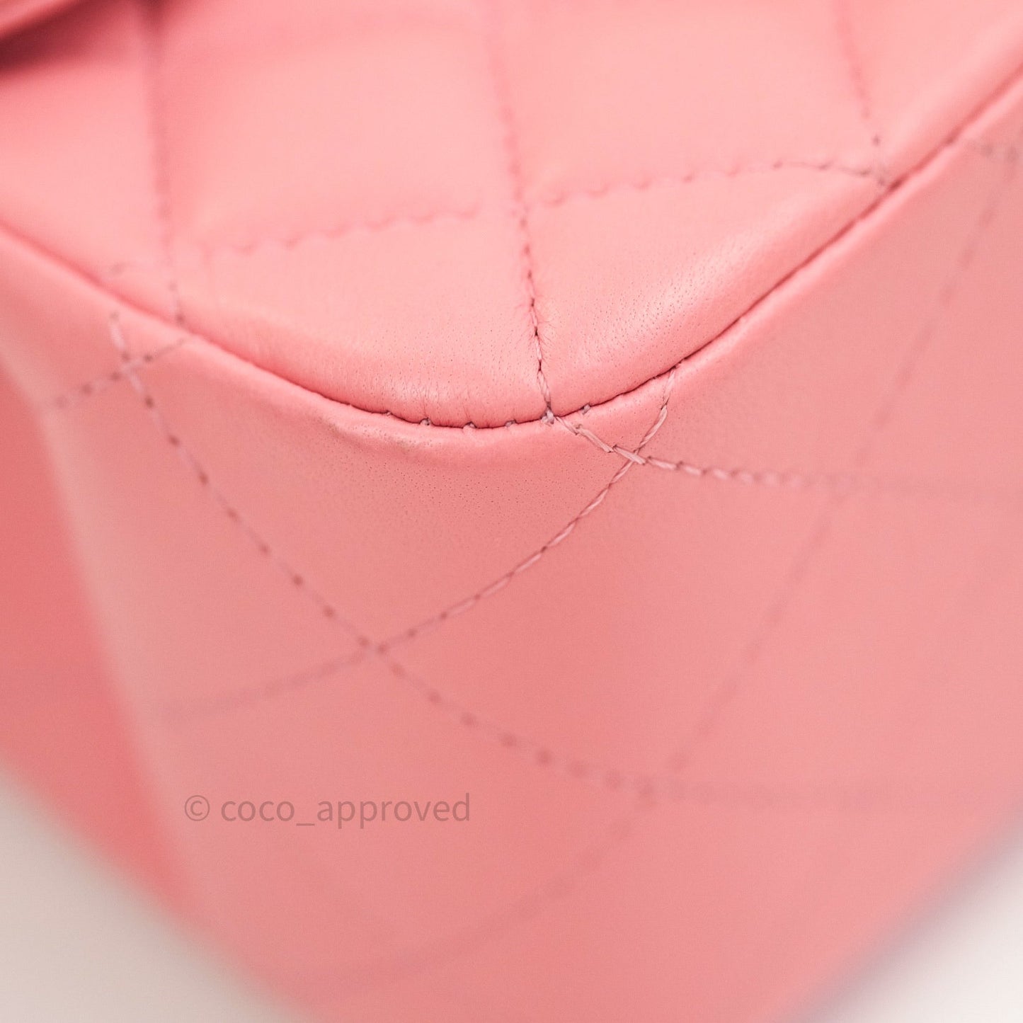 Chanel Mini Square Pink Lambskin Gold Hardware