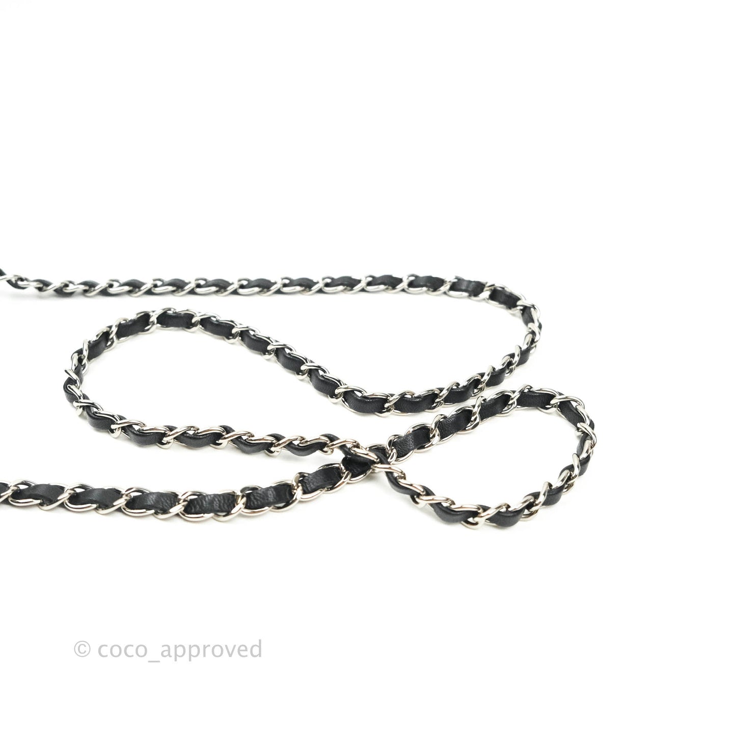 Chanel Quilted Mini Rectangular Black Lambskin Silver Hardware