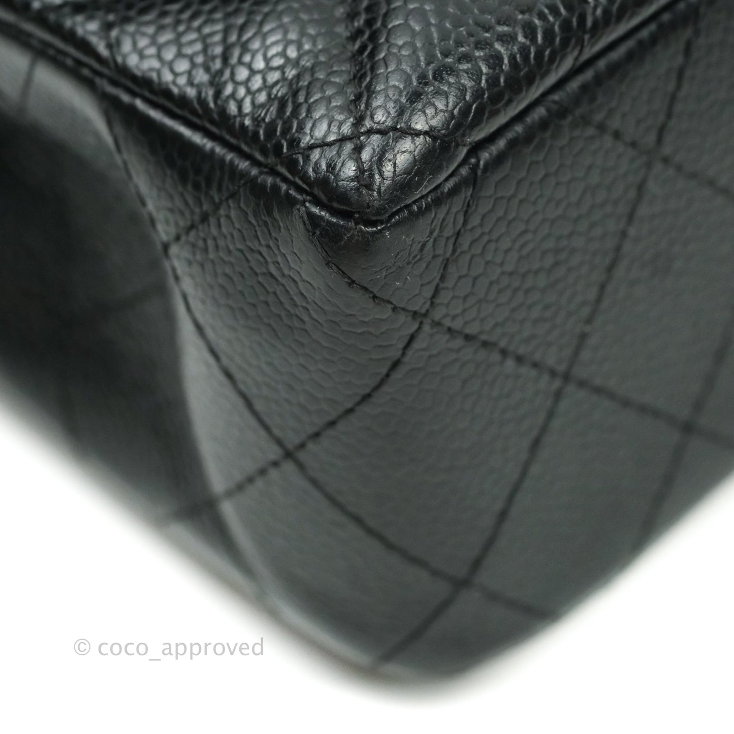 Chanel Classic Small S/M Flap Black Caviar Silver Hardware