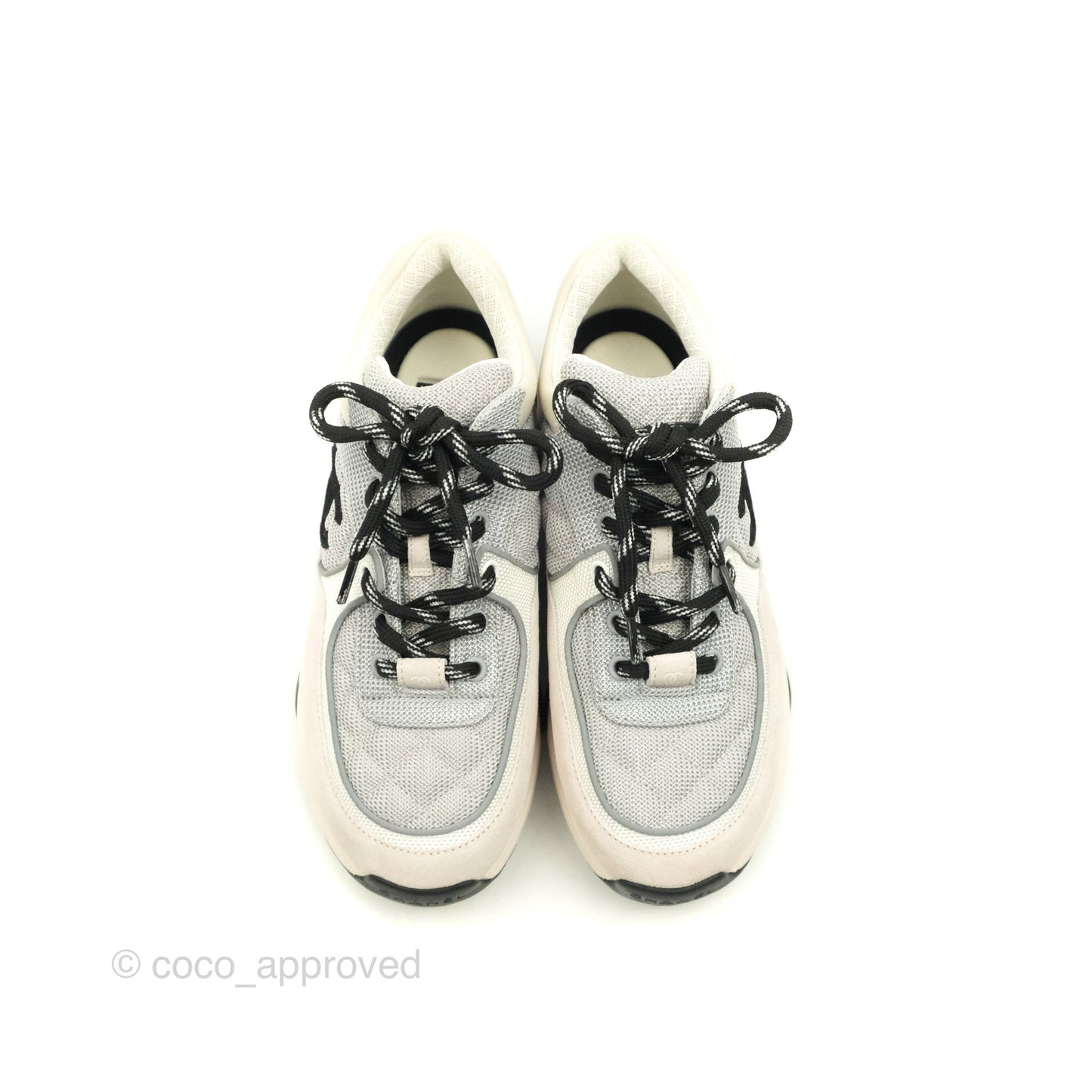 Chanel CC Fabric Trainers Size 37