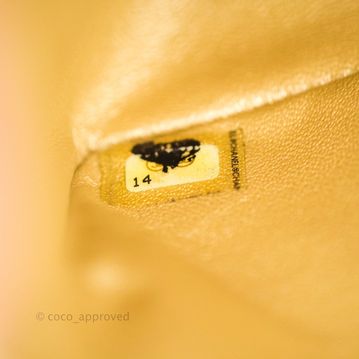 Chanel Mini Reissue 224 Gold Aged Calfskin Ruthenium Hardware