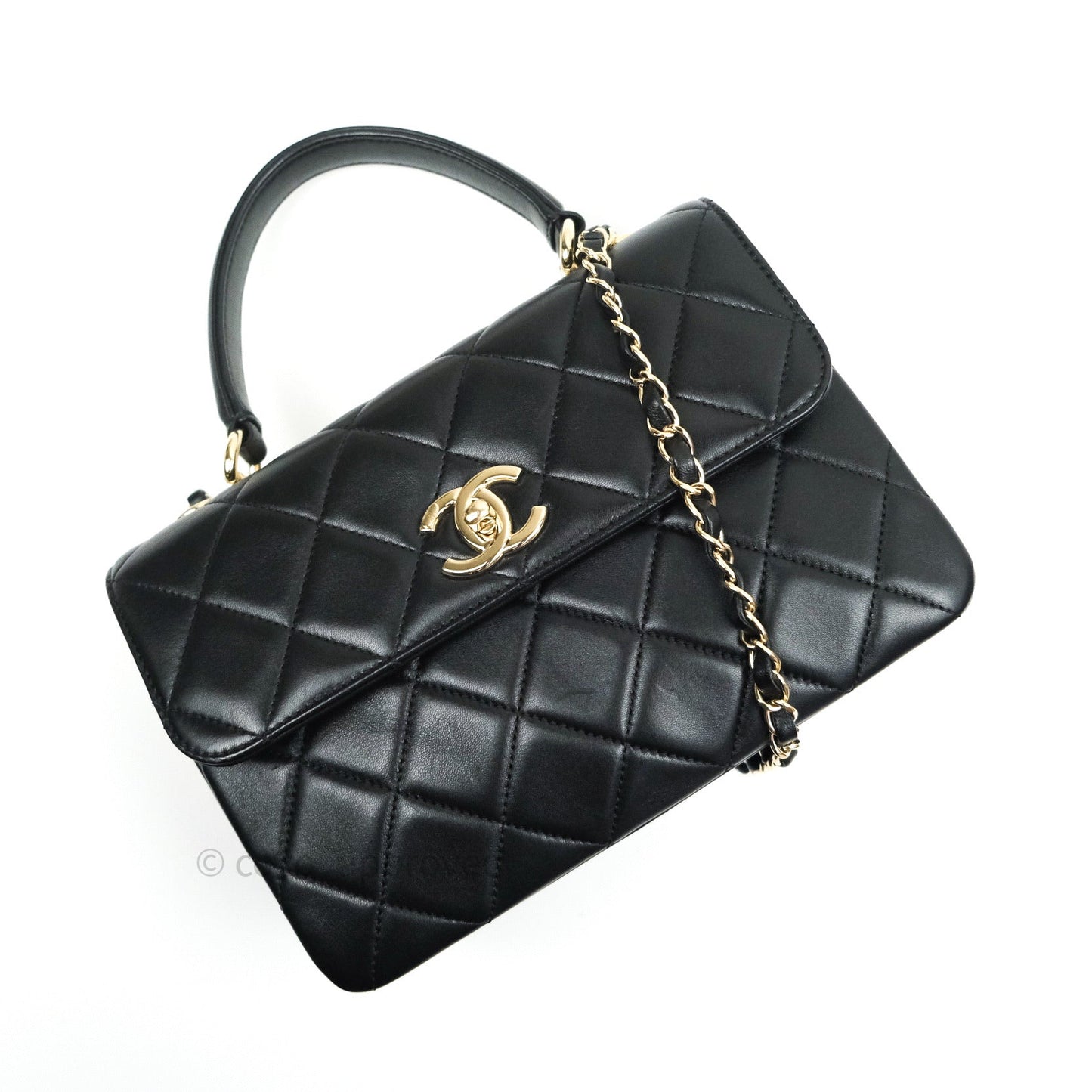Chanel Trendy CC Small Black Lambskin Gold Hardware