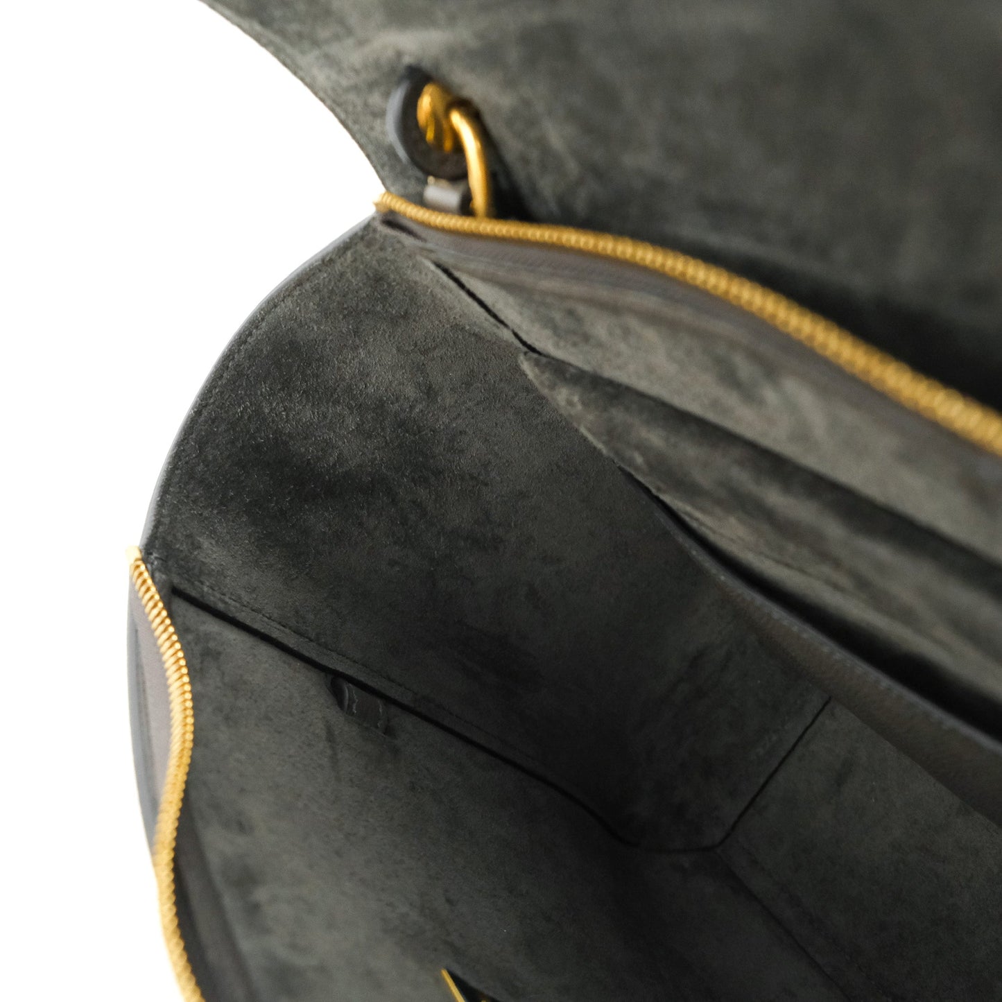 Celine Micro Belt Bag Grey Grained Calfskin Gold Hardware