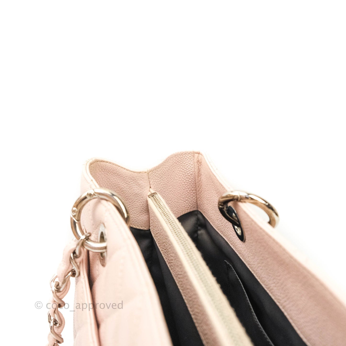 Chanel GST Pale Pink Caviar Silver Hardware