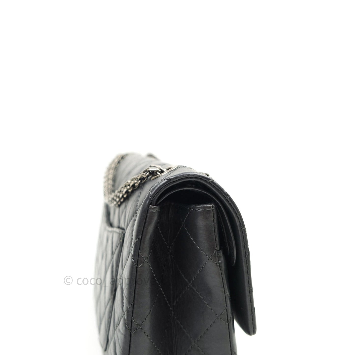 Chanel Reissue Quilted Aged Calfskin Dark Grey Ruthenium Hardware 226