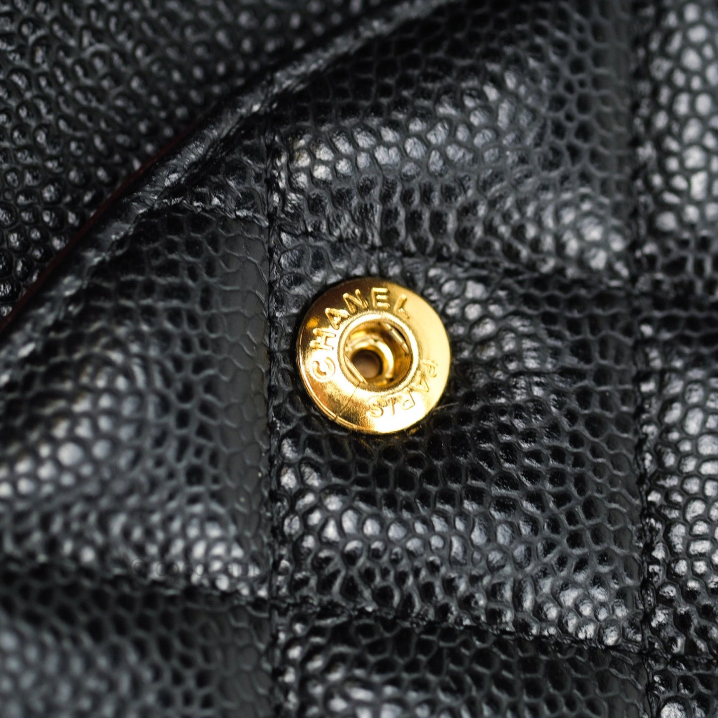 Chanel Classic Jumbo Double Flap Black Caviar Gold Hardware⁣⁣