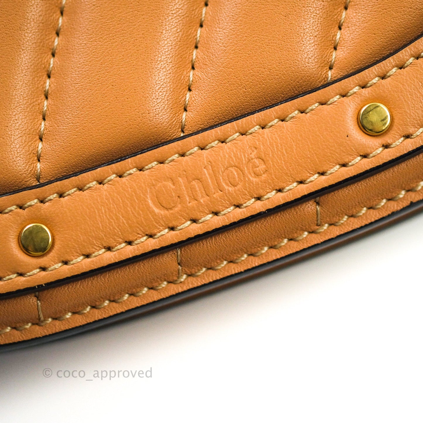Chloé Nile Crossbody Bag Quilted Leather Beige