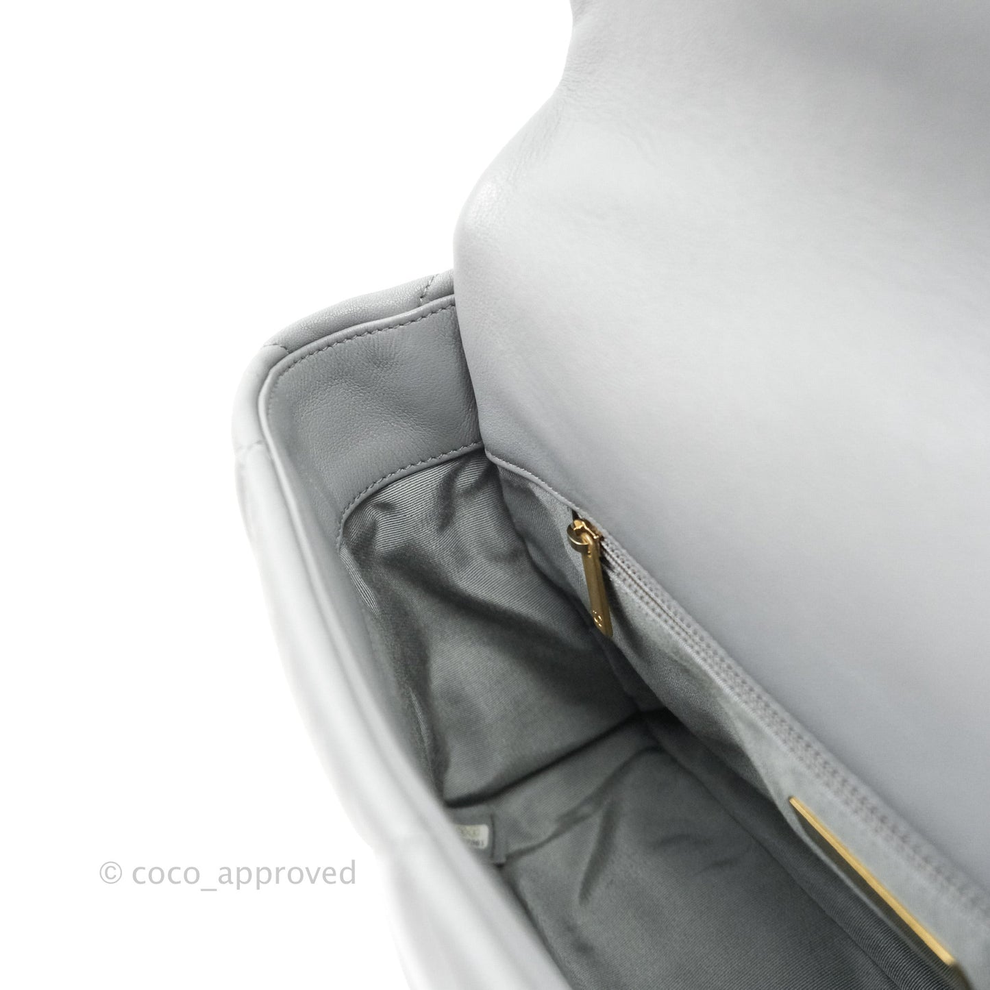 Chanel 19 Medium Grey Mixed Hardware Lambskin