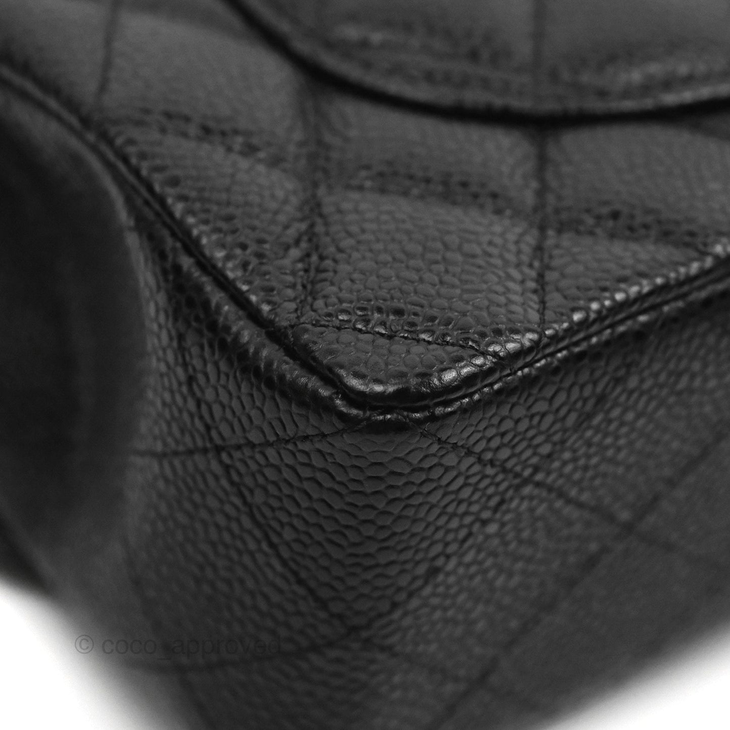 Chanel Small Classic Flap Quilted Black Caviar Silver Hardware