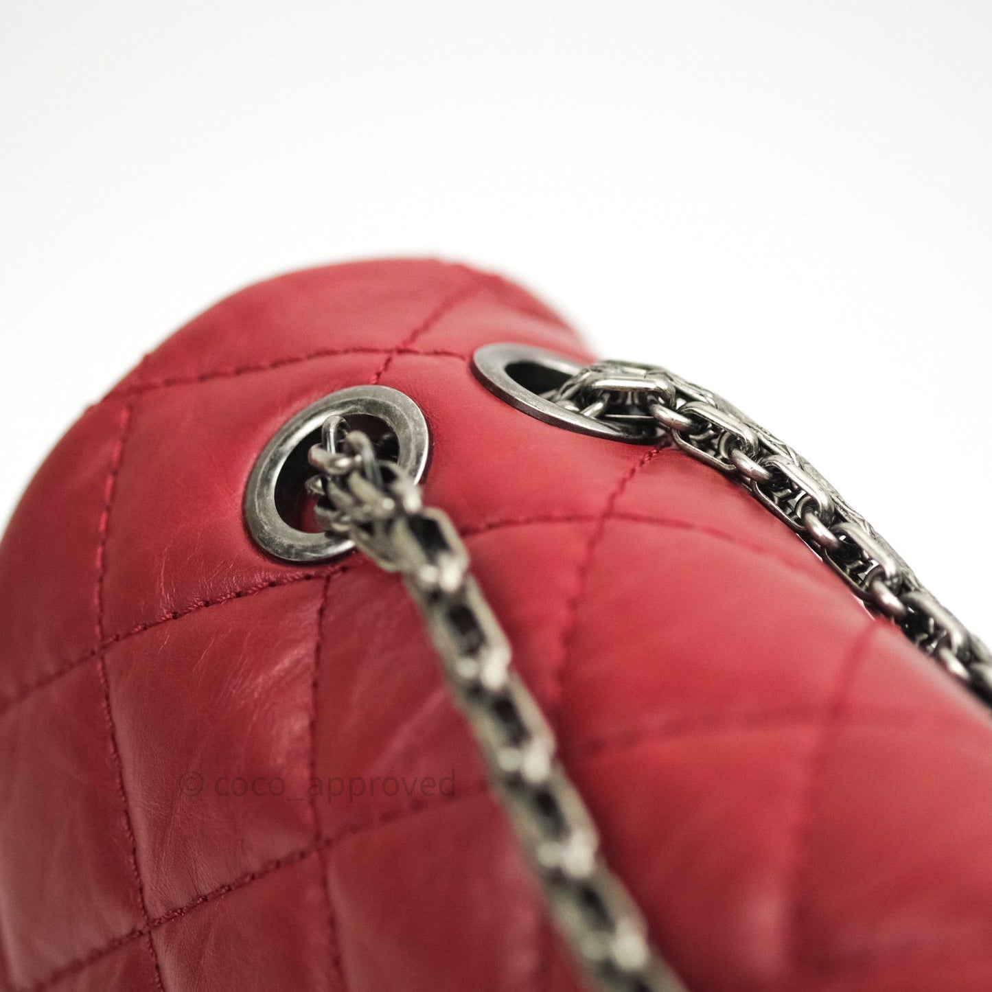 Chanel Reissue Quilted Aged Calfskin Dark Red Ruthenium Hardware 226