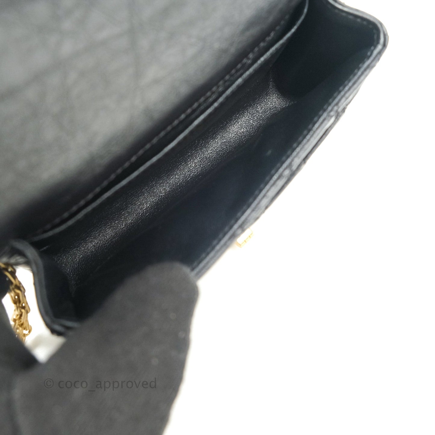 Chanel Reissue 2.55 Aged Calfskin Quilted Chain Waist Bag Black
