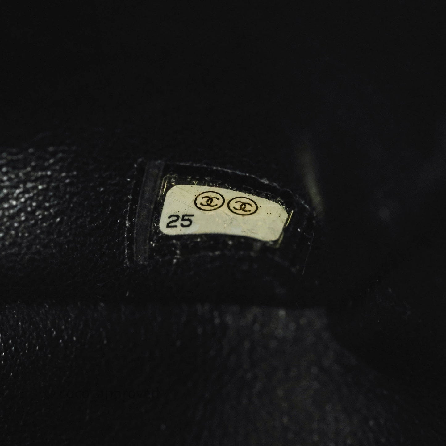 Chanel Mini Square Black Caviar Gold Hardware 18S
