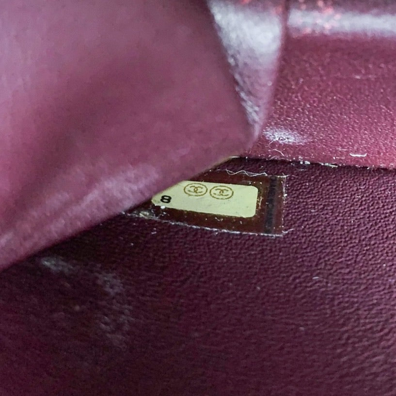 Chanel Vintage Single Flap Black Lambskin Gold Hardware