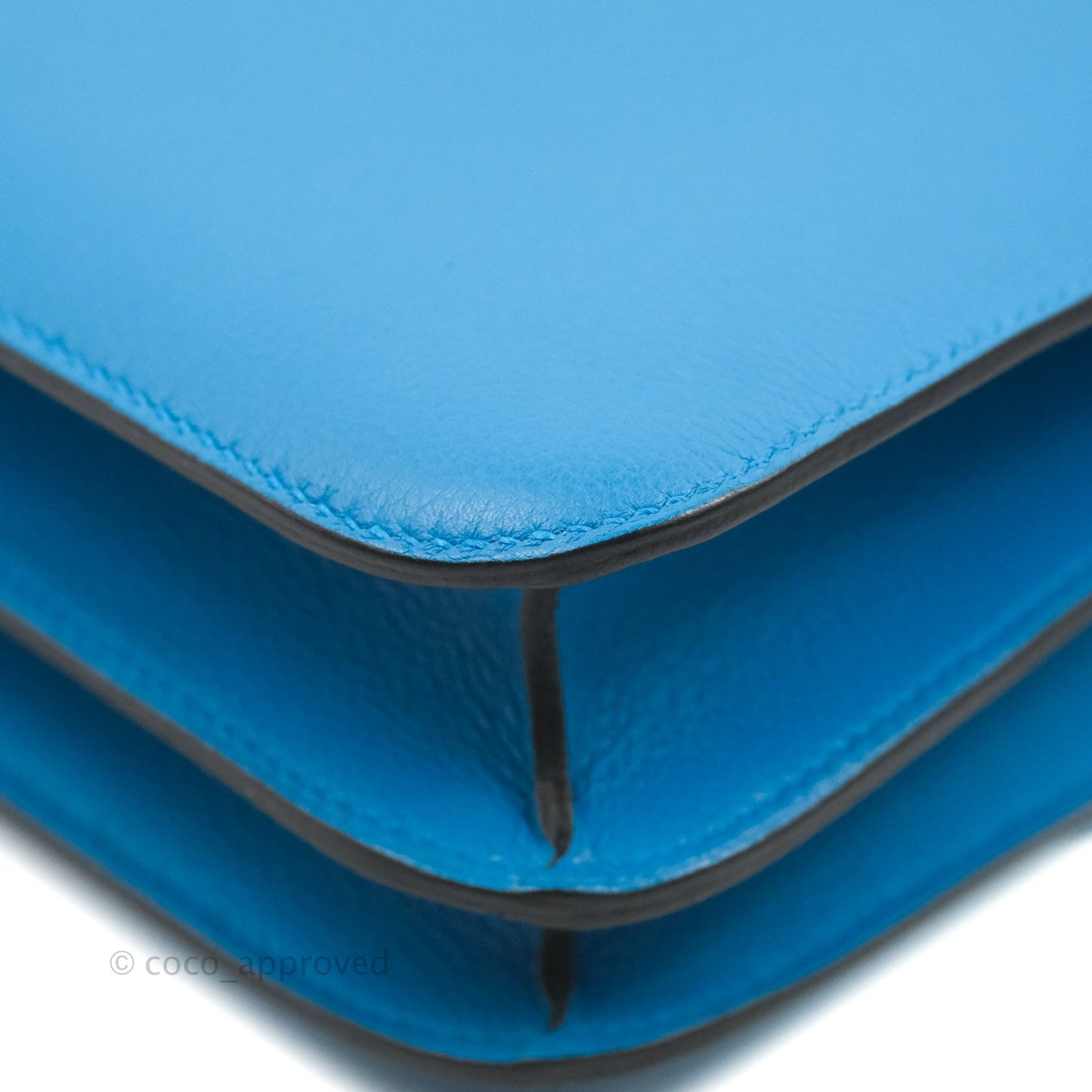 Hermès Constance 24 Bleu Frida Evercolor Gold Hardware