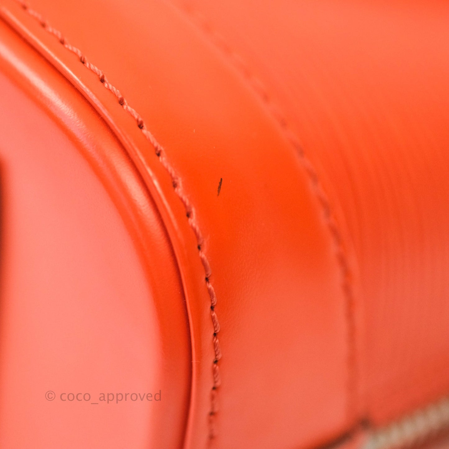 Louis Vuitton Epi Alma BB Orange Silver Hardware