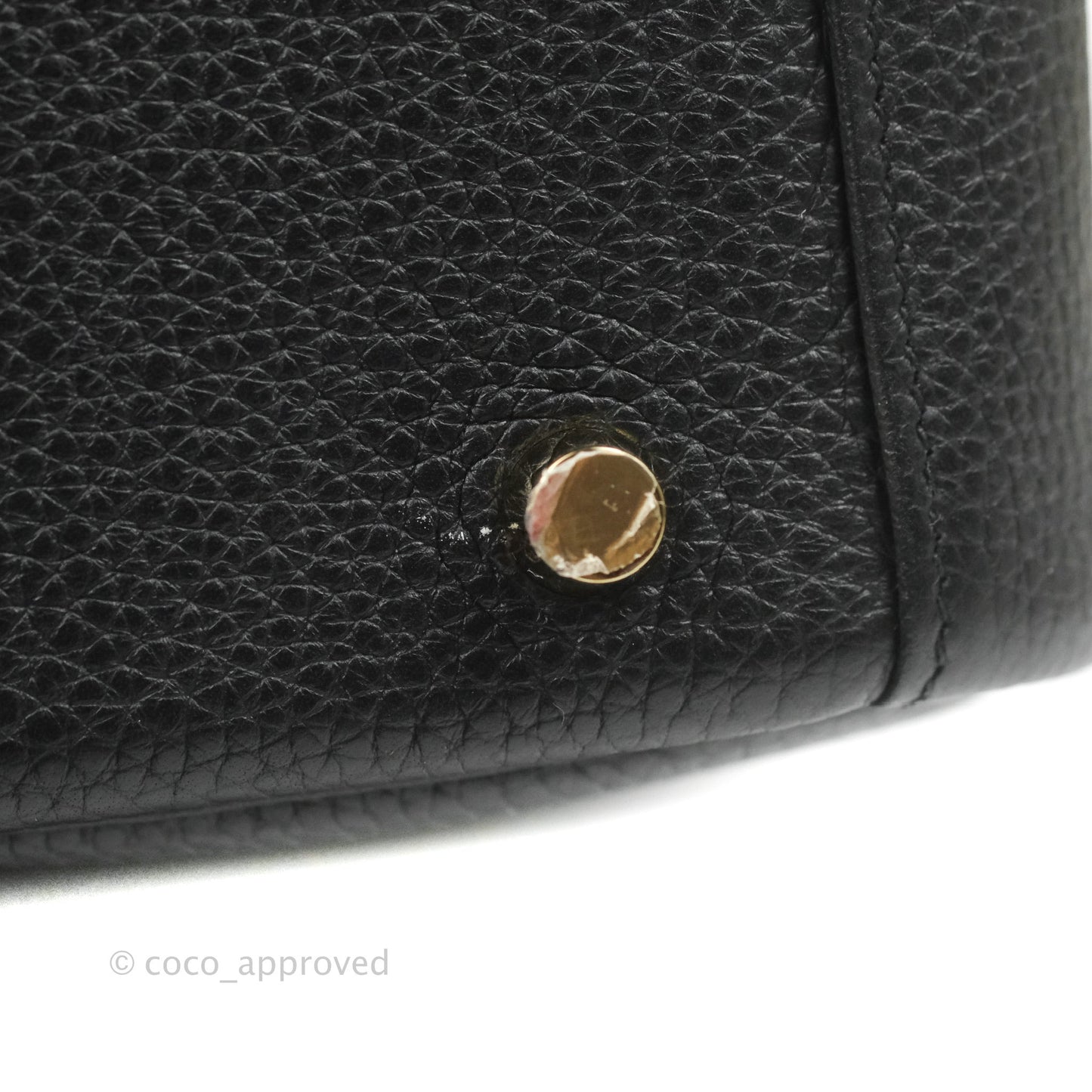Hermès Lindy 26 Black Clemence Gold Hardware