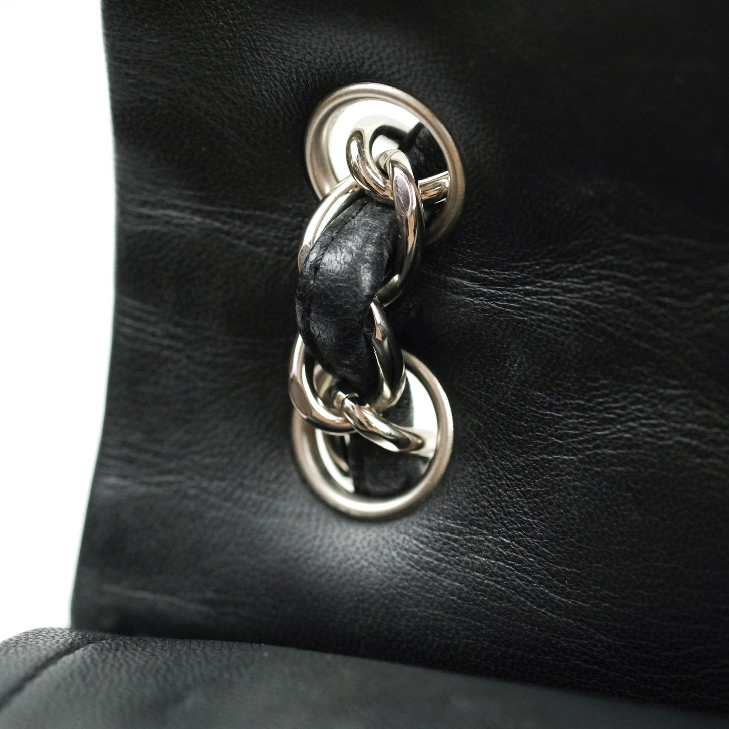Chanel Jumbo Double Flap Black Lambskin Silver Hardware⁣⁣