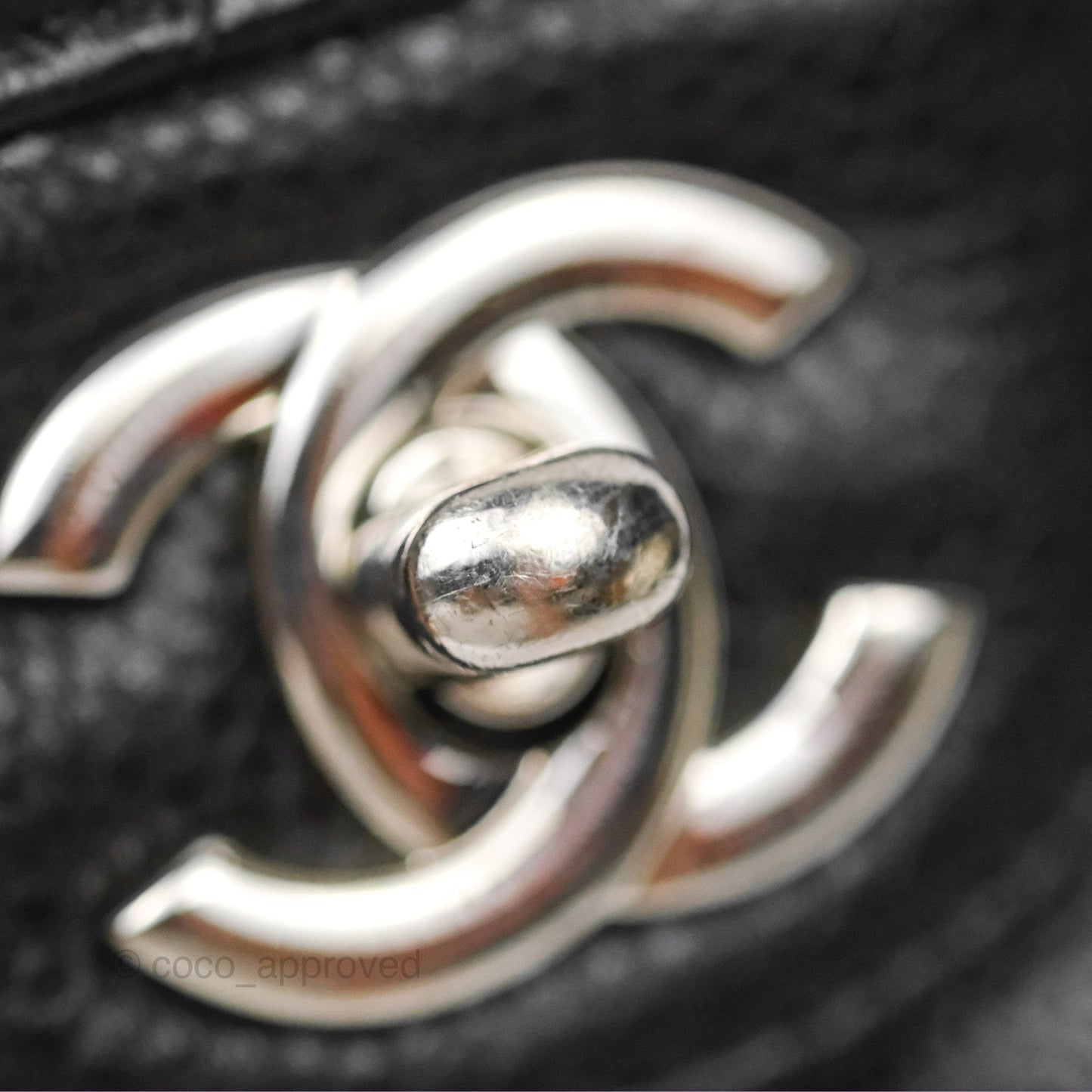 Chanel Small Classic Flap Quilted Black Caviar Silver Hardware