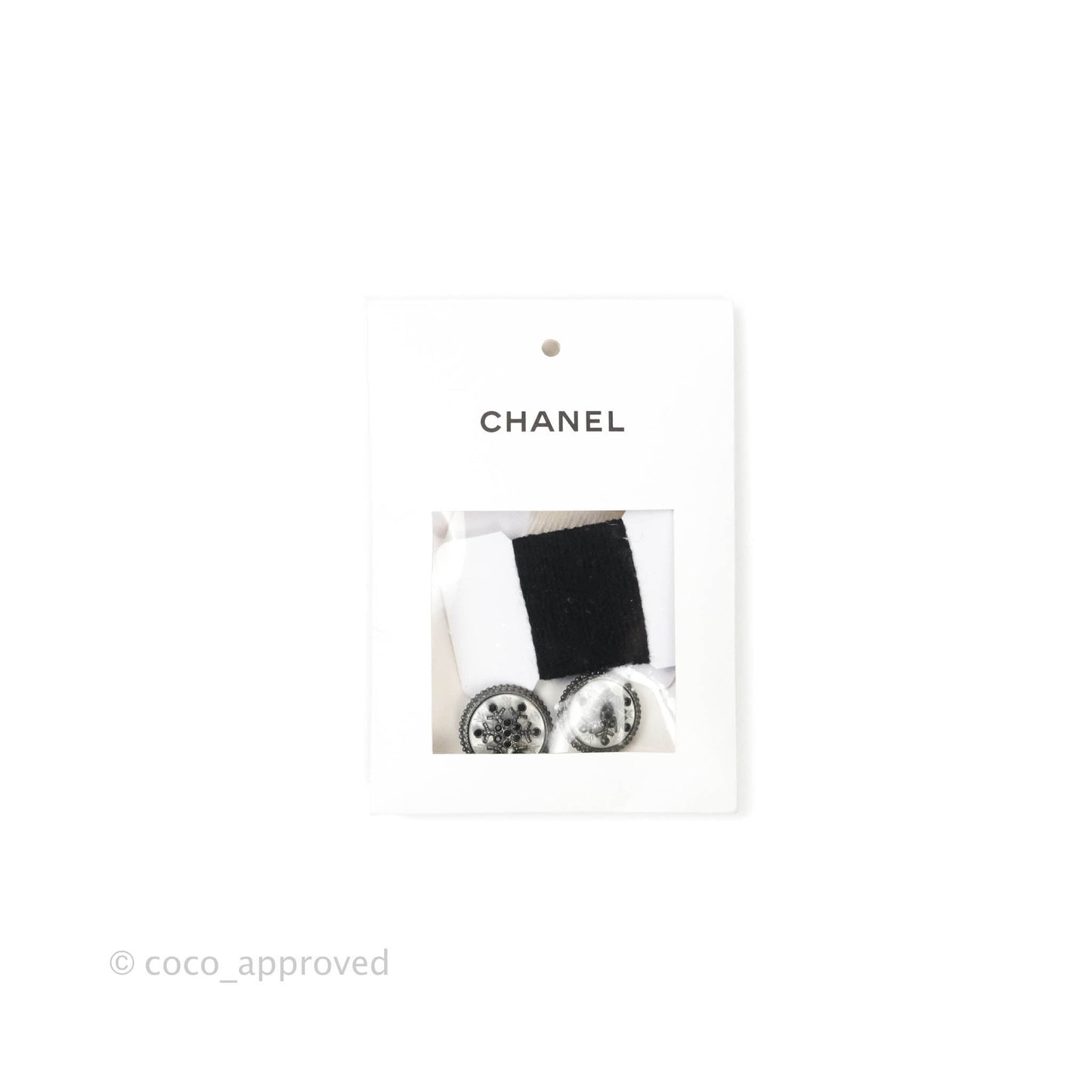Chanel Black & White Cashmere Cardigan 19B