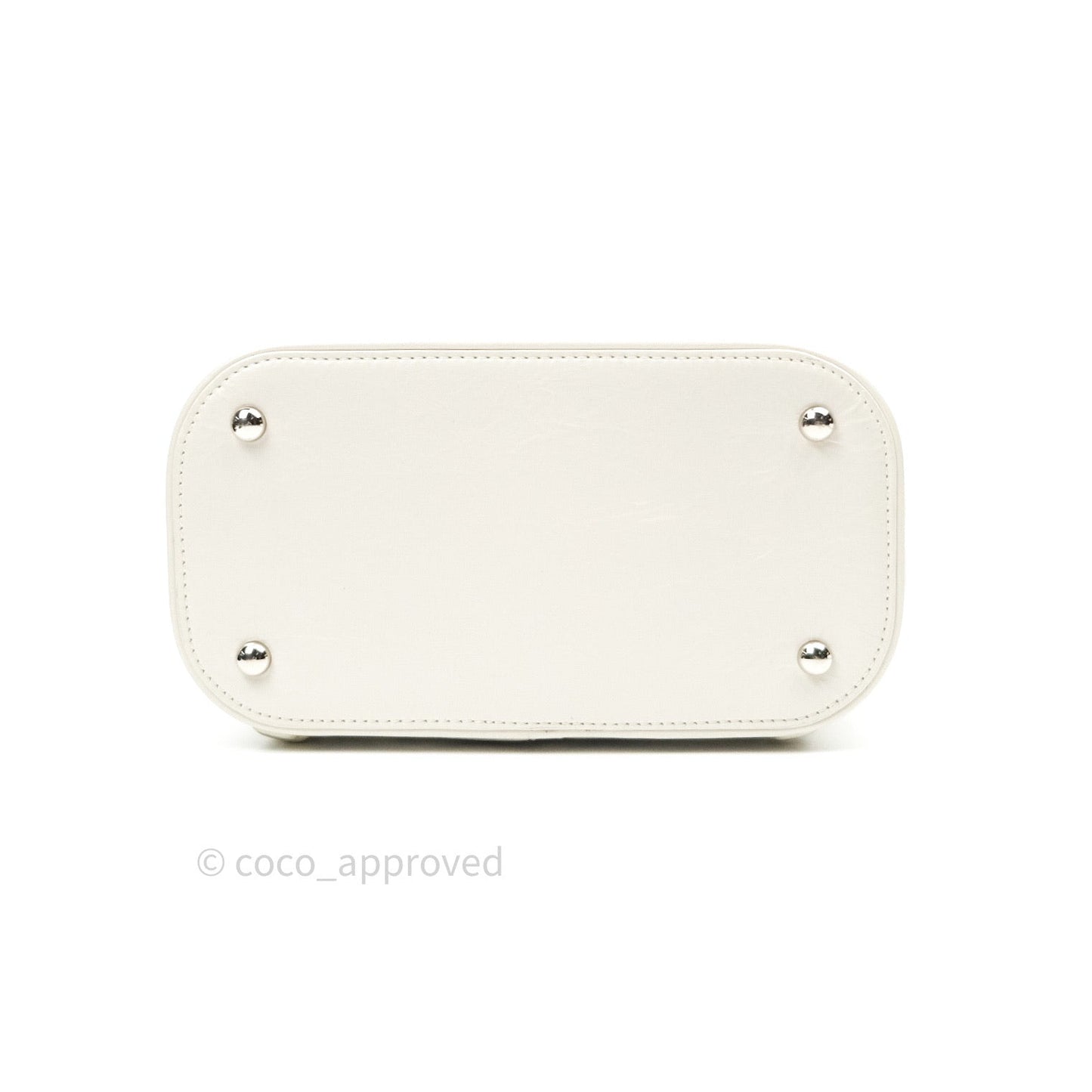 Chanel Crumpled Calfskin PVC Quilted Backpack White