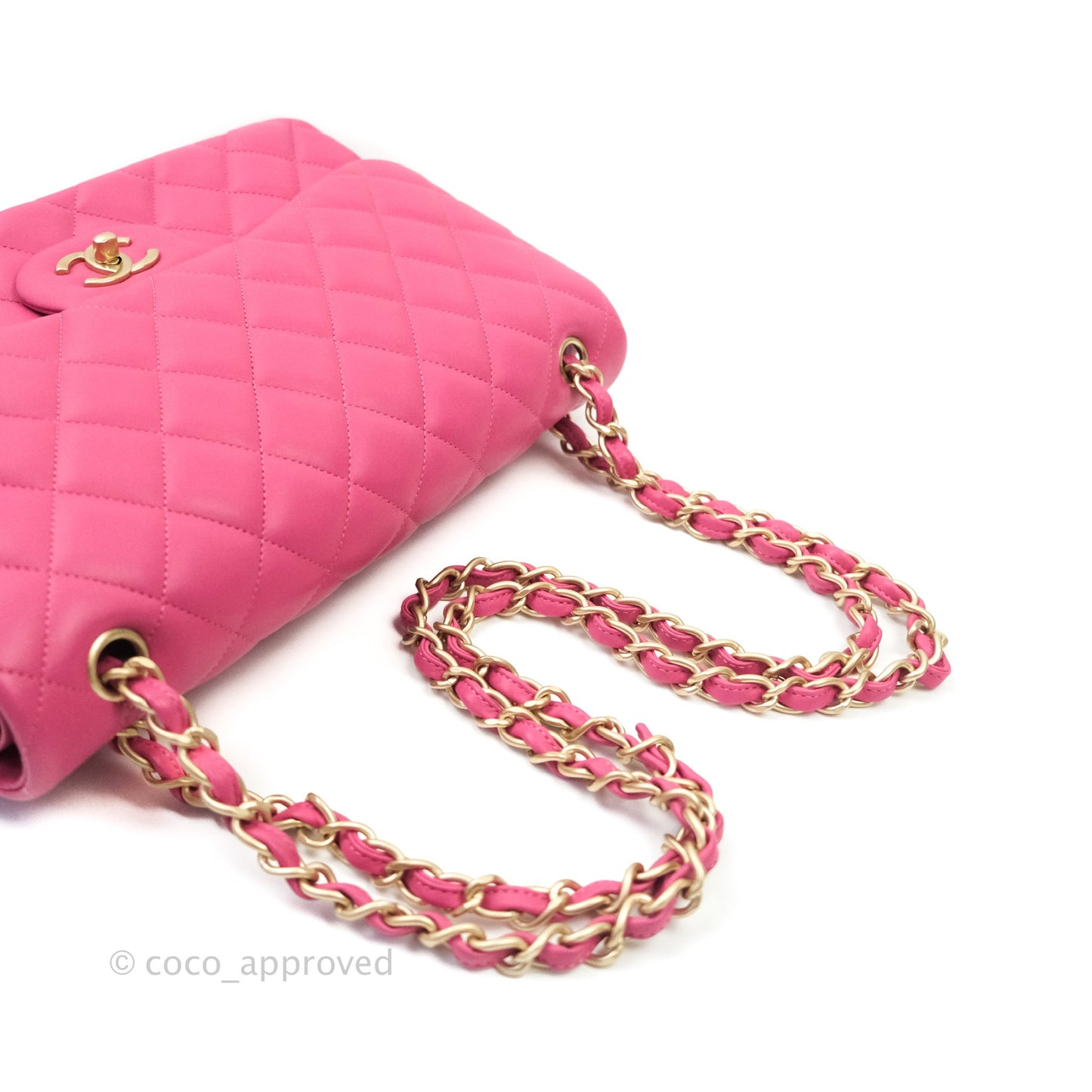 Chanel Jumbo Double Flap Pink Lambskin Gold Hardware⁣⁣