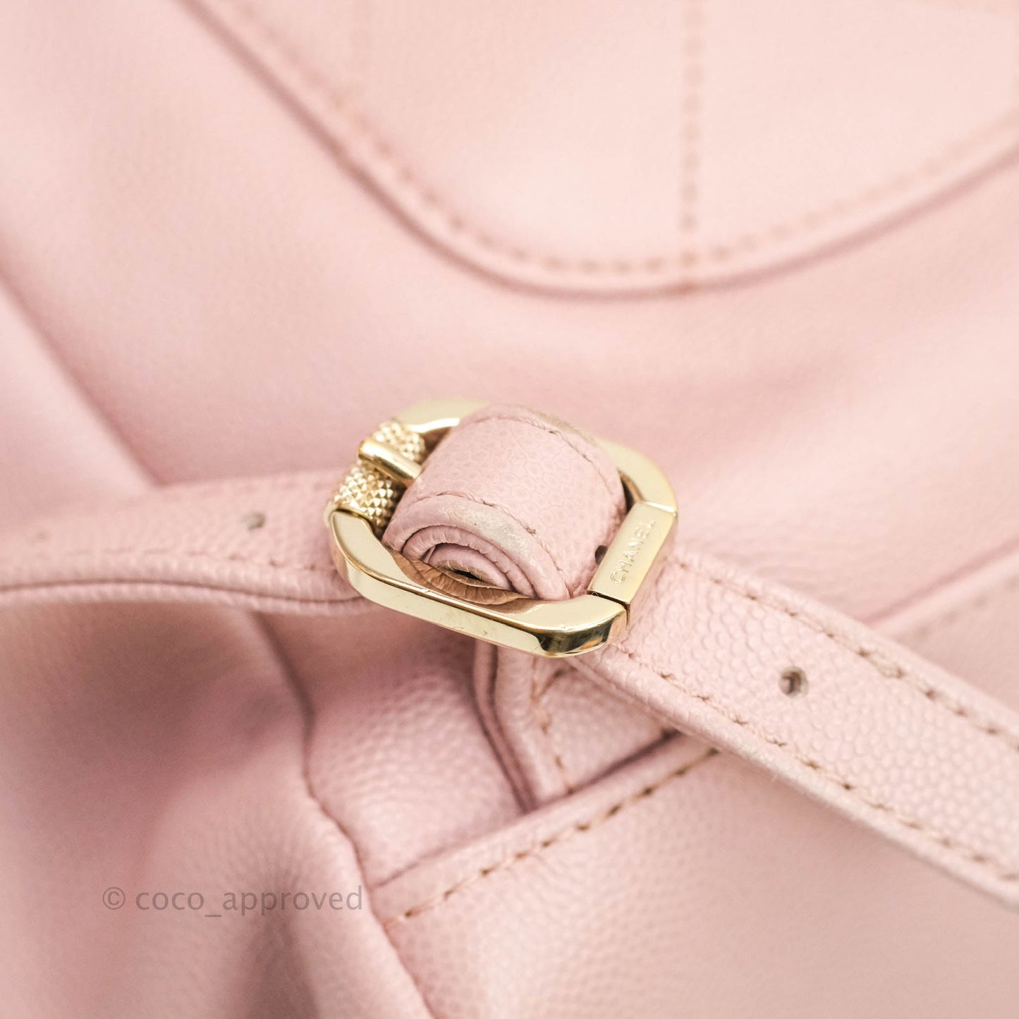 Chanel Quilted Business Affinity Backpack Pink Caviar Gold Hardware
