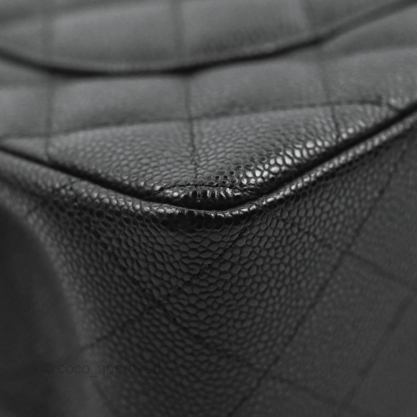 Chanel Jumbo Double Flap Black Caviar Gold Hardware⁣⁣