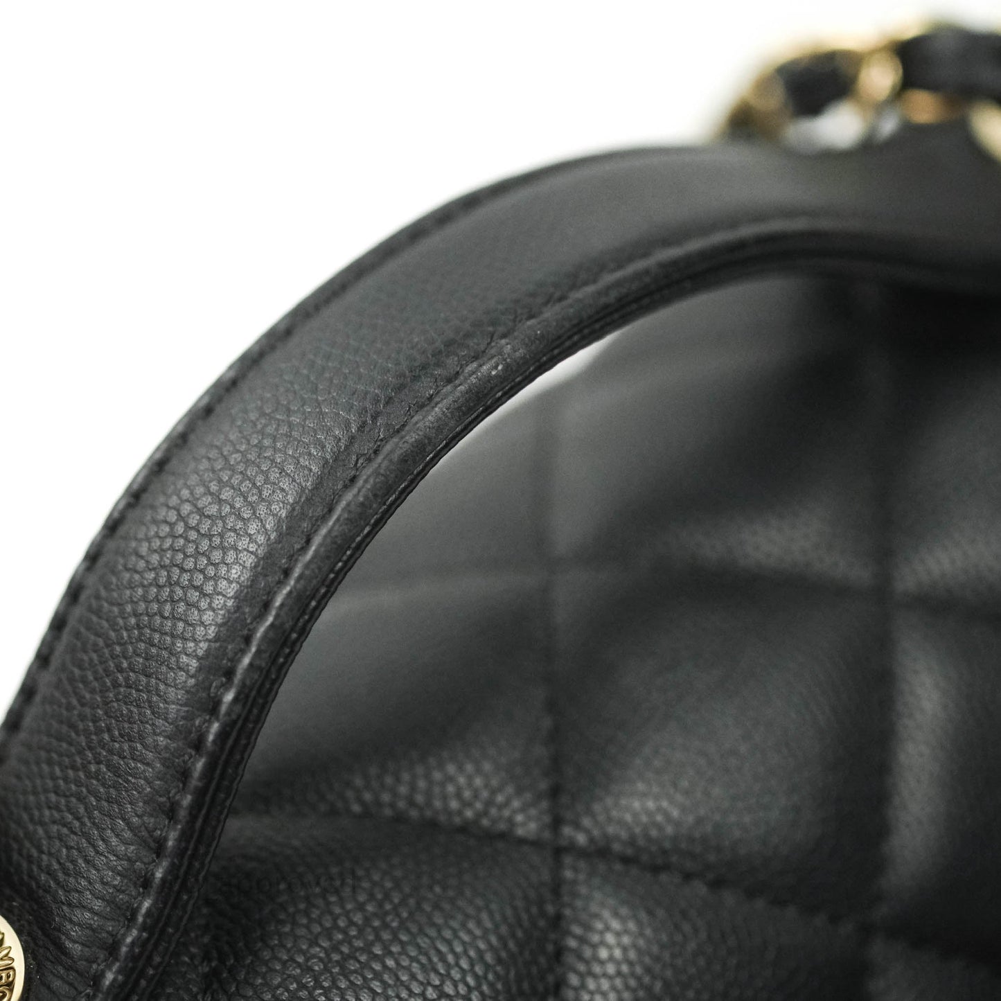 Chanel Quilted Medium Business Affinity Flap Black Caviar Light Gold Hardware