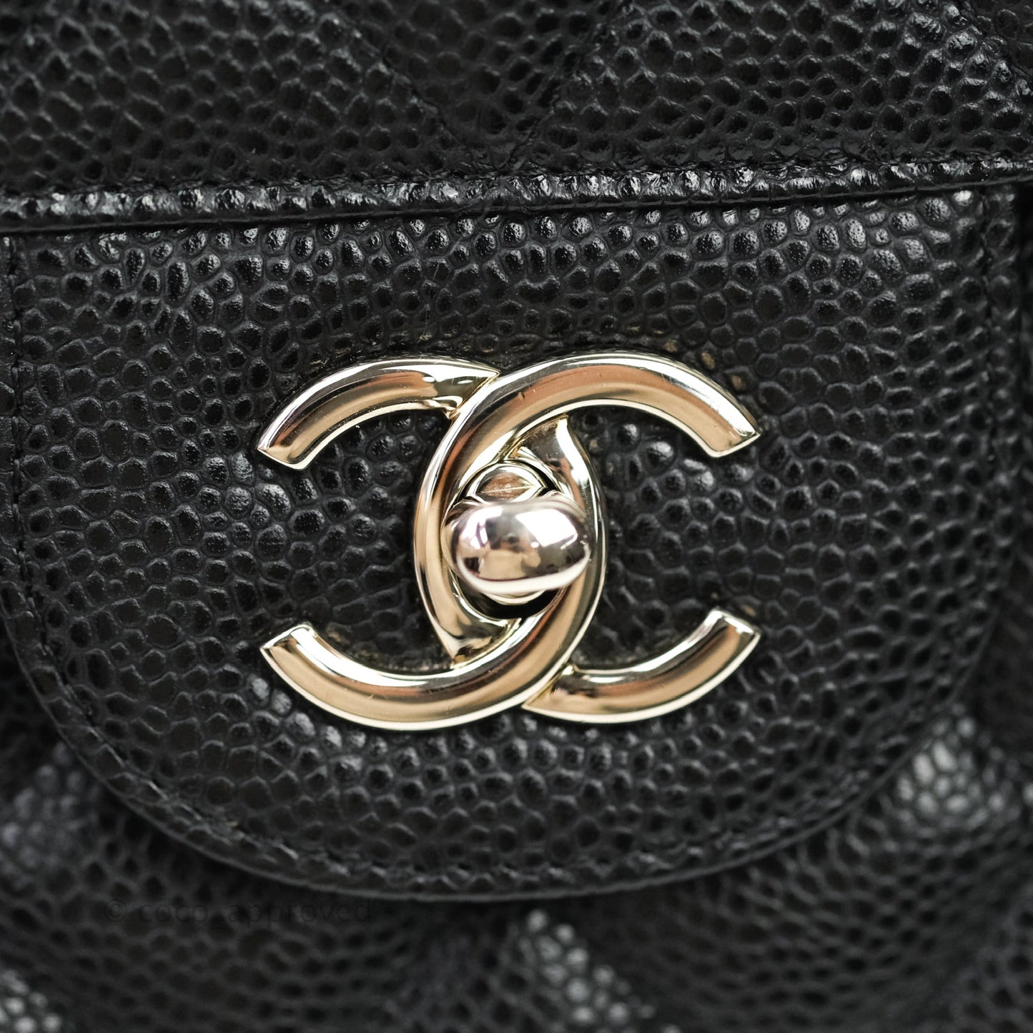Chanel Jumbo Double Flap Black Caviar Silver Hardware⁣⁣