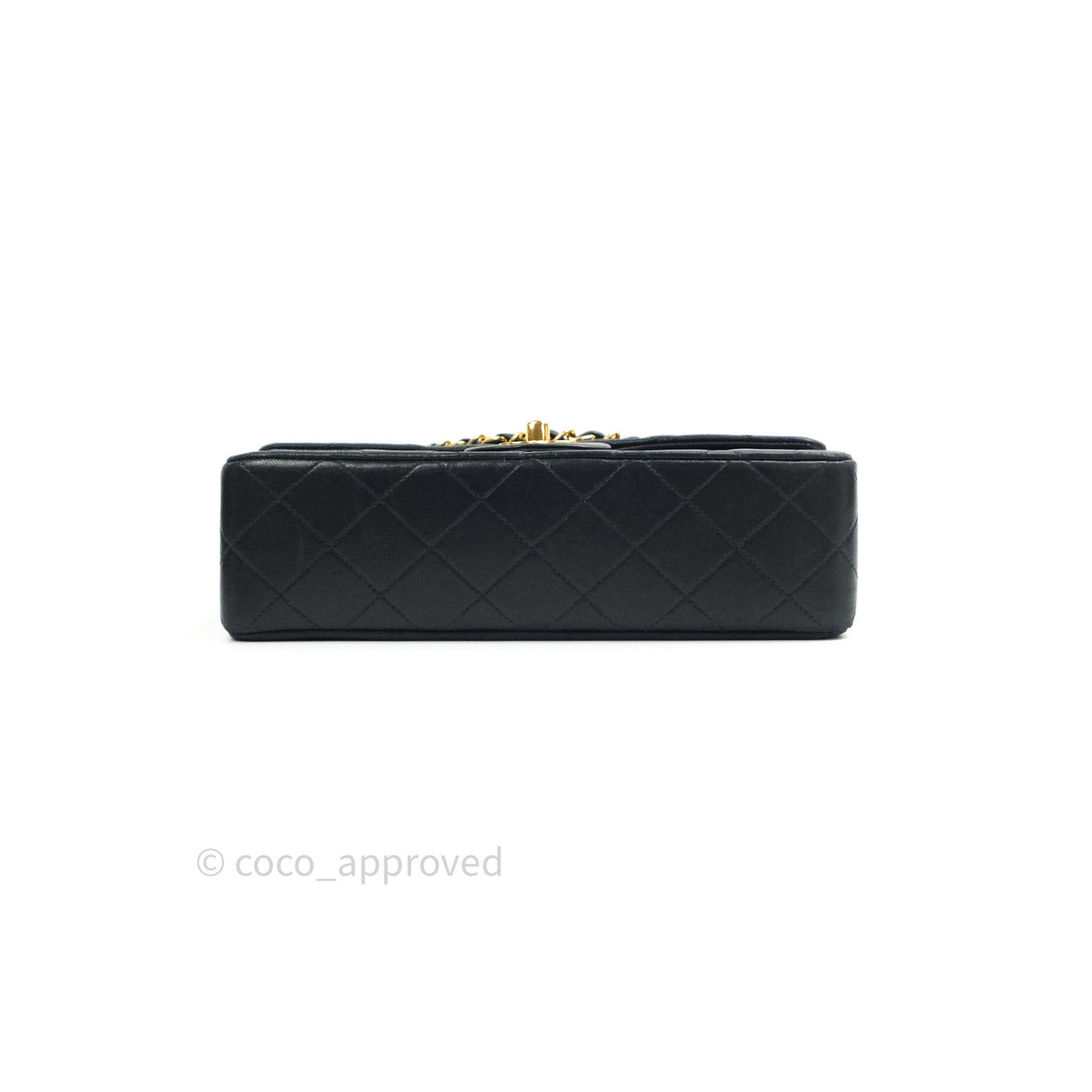 Chanel Classic Vintage Small S/M Flap Black Lambskin 24K Gold Hardware