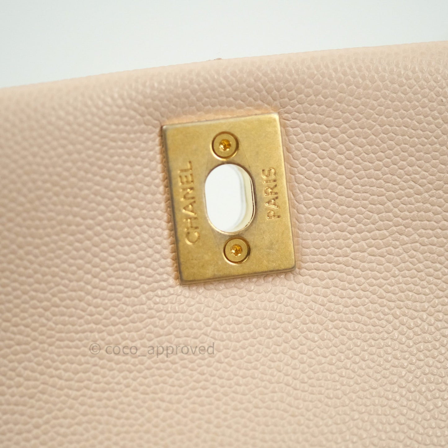 Chanel 2 Way Shoulder Bag Rose Pink Caviar Gold Hardware