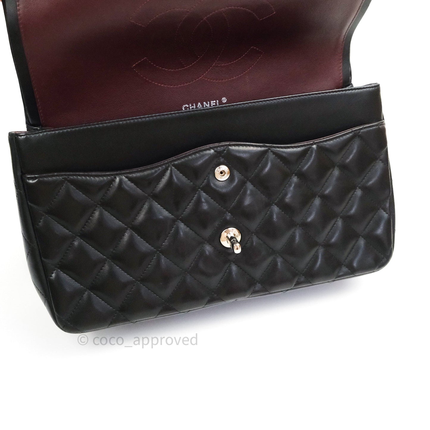 Chanel Jumbo Double Flap Black Lambskin Silver Hardware⁣⁣