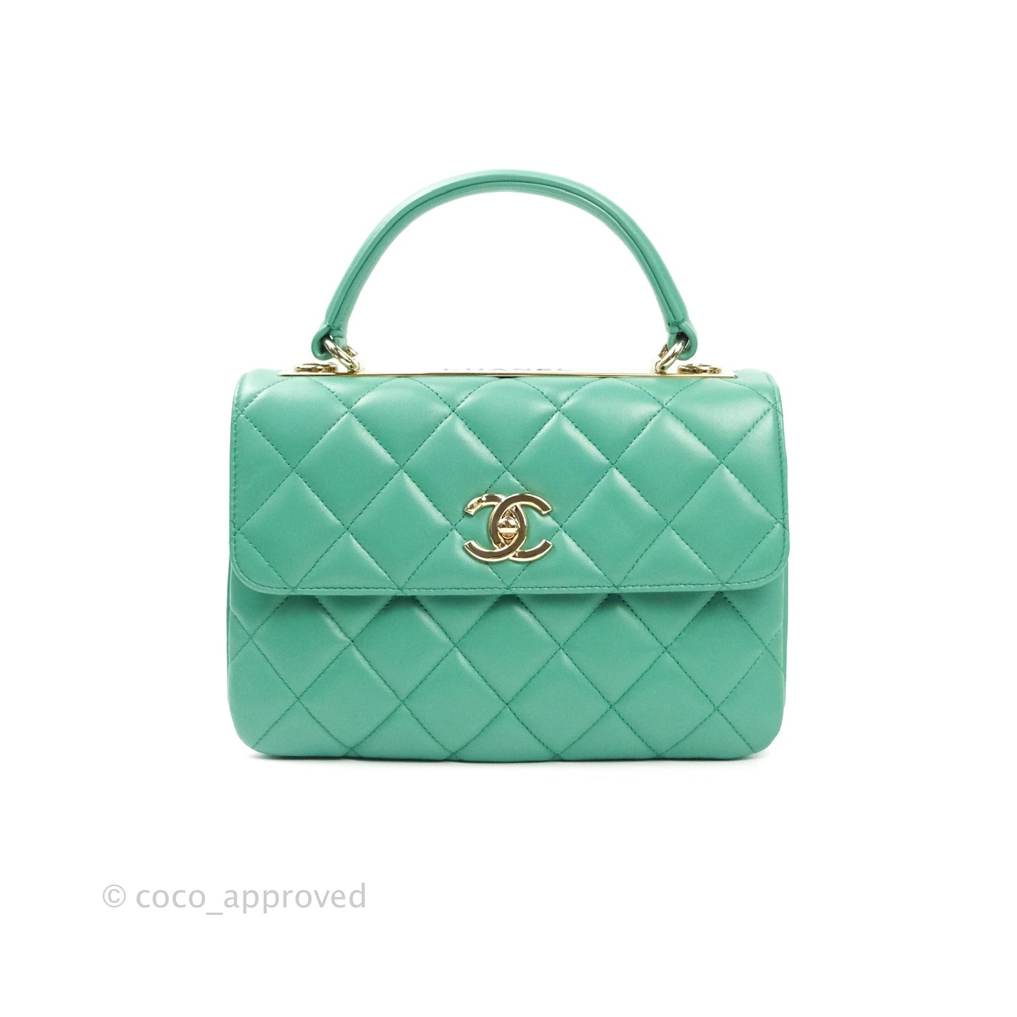 Chanel Trendy CC Small Mint Green Lambskin Gold Hardware