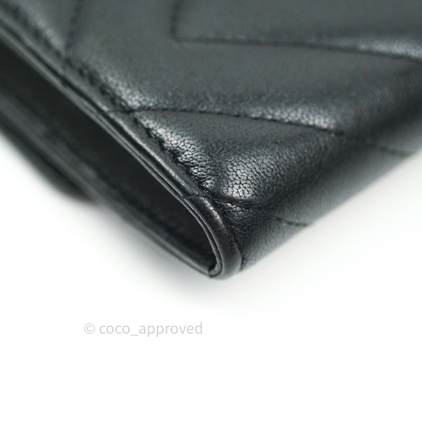 Chanel Chevron Sheepskin Reissue Large Flap Wallet So Black